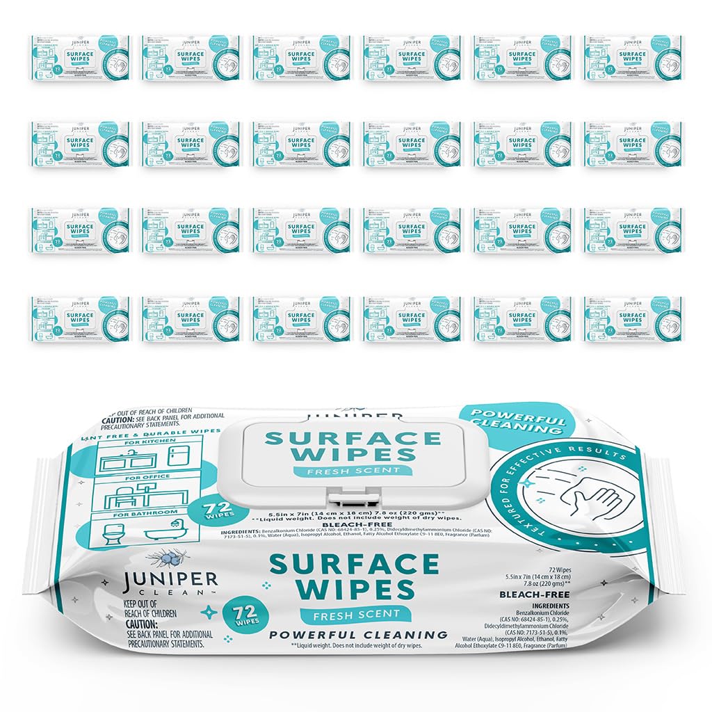 24 Pack Surface Cleaning Wipes Bleach Free (1728 Count) - ModHome Supplies