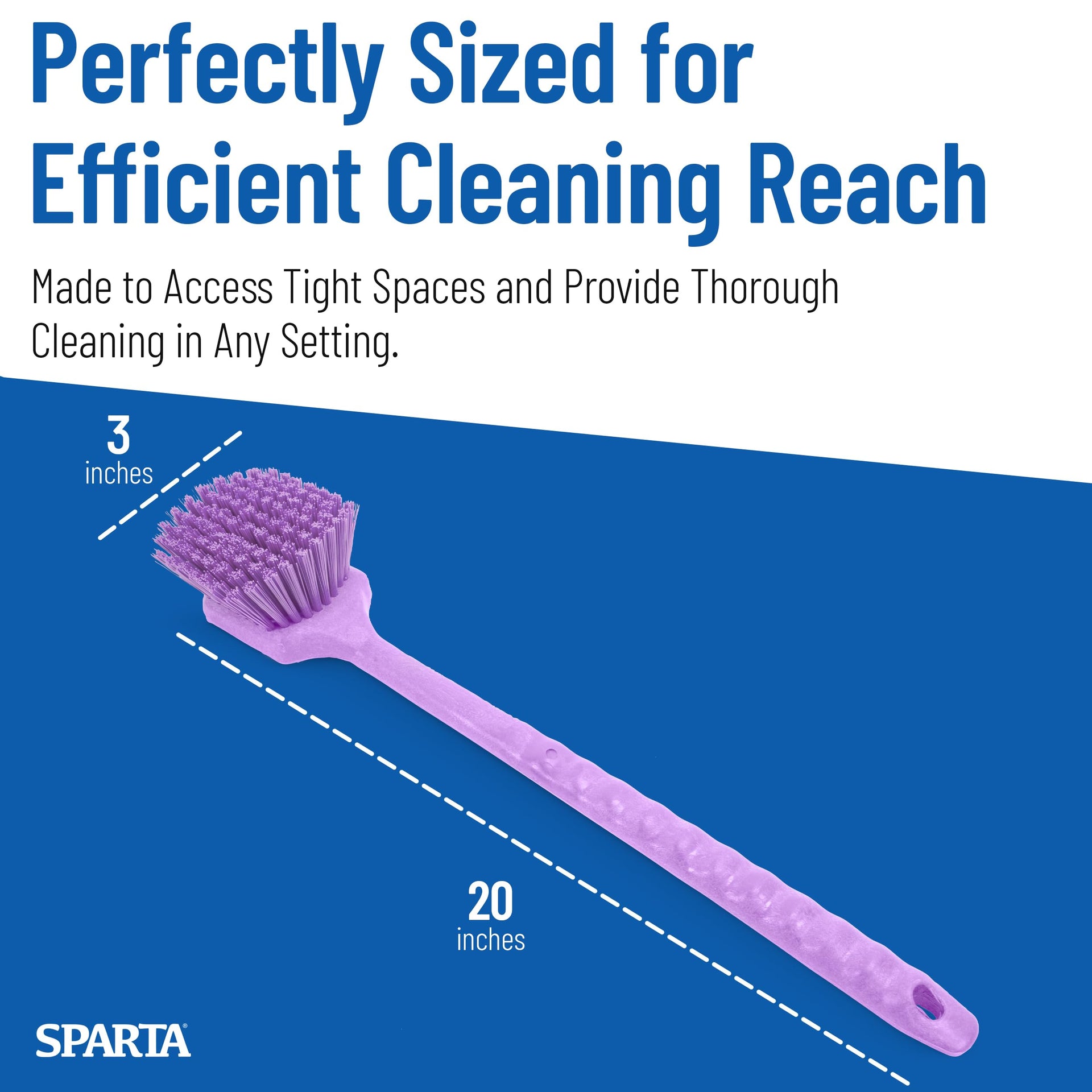20" Floater Scrub Brush with Long Handle