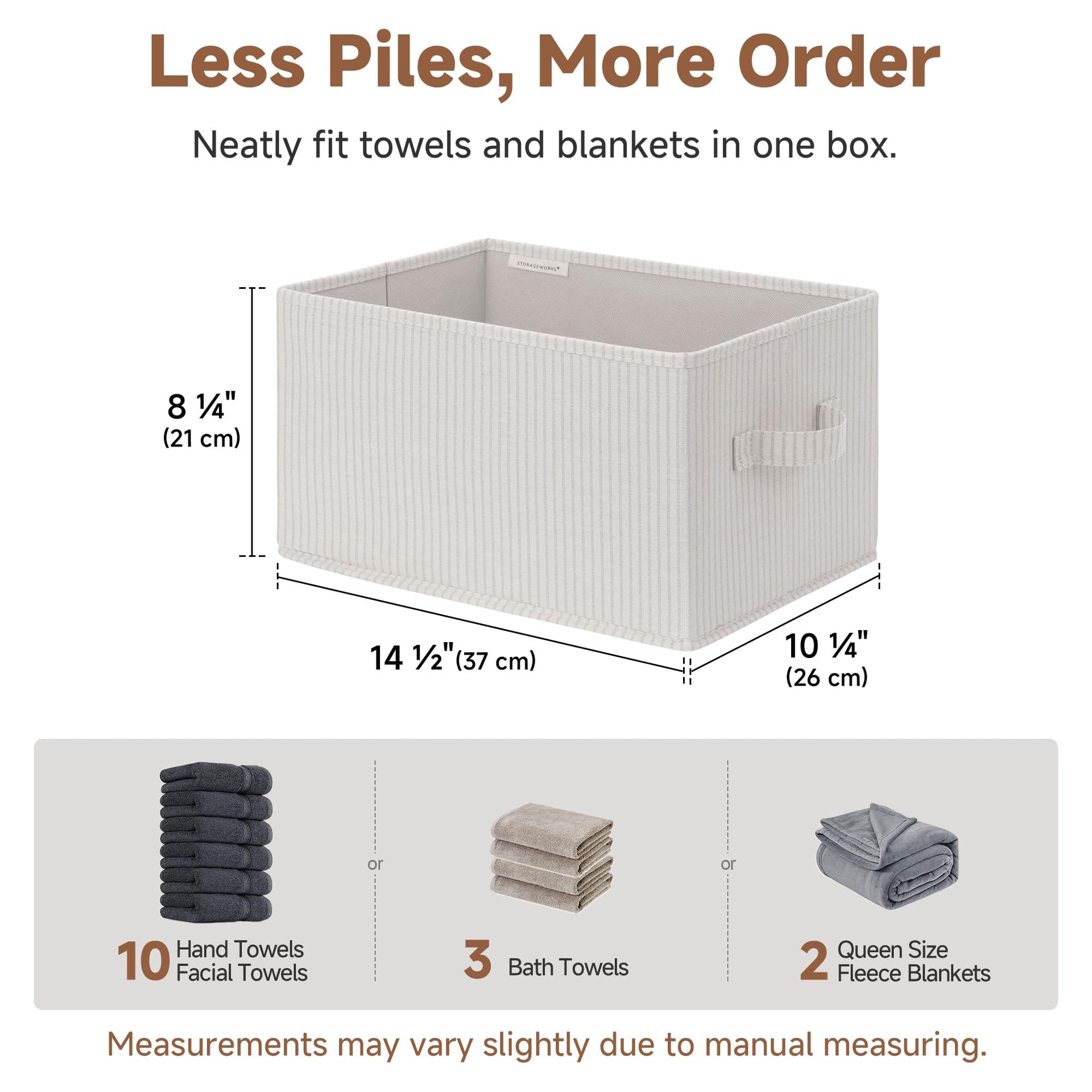 Shelf Organizer Bins (3 Count)