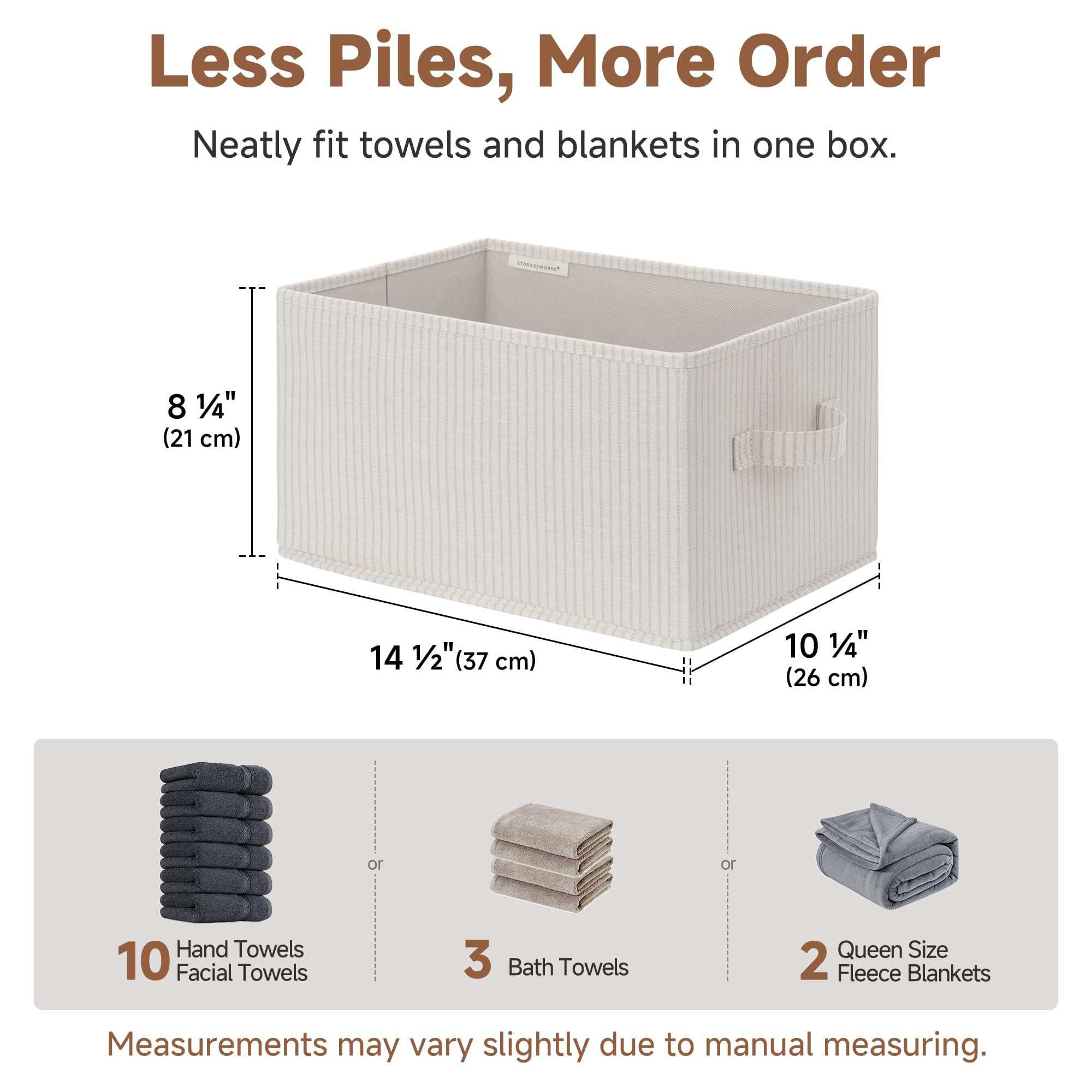 Shelf Organizer Bins (3 Count)