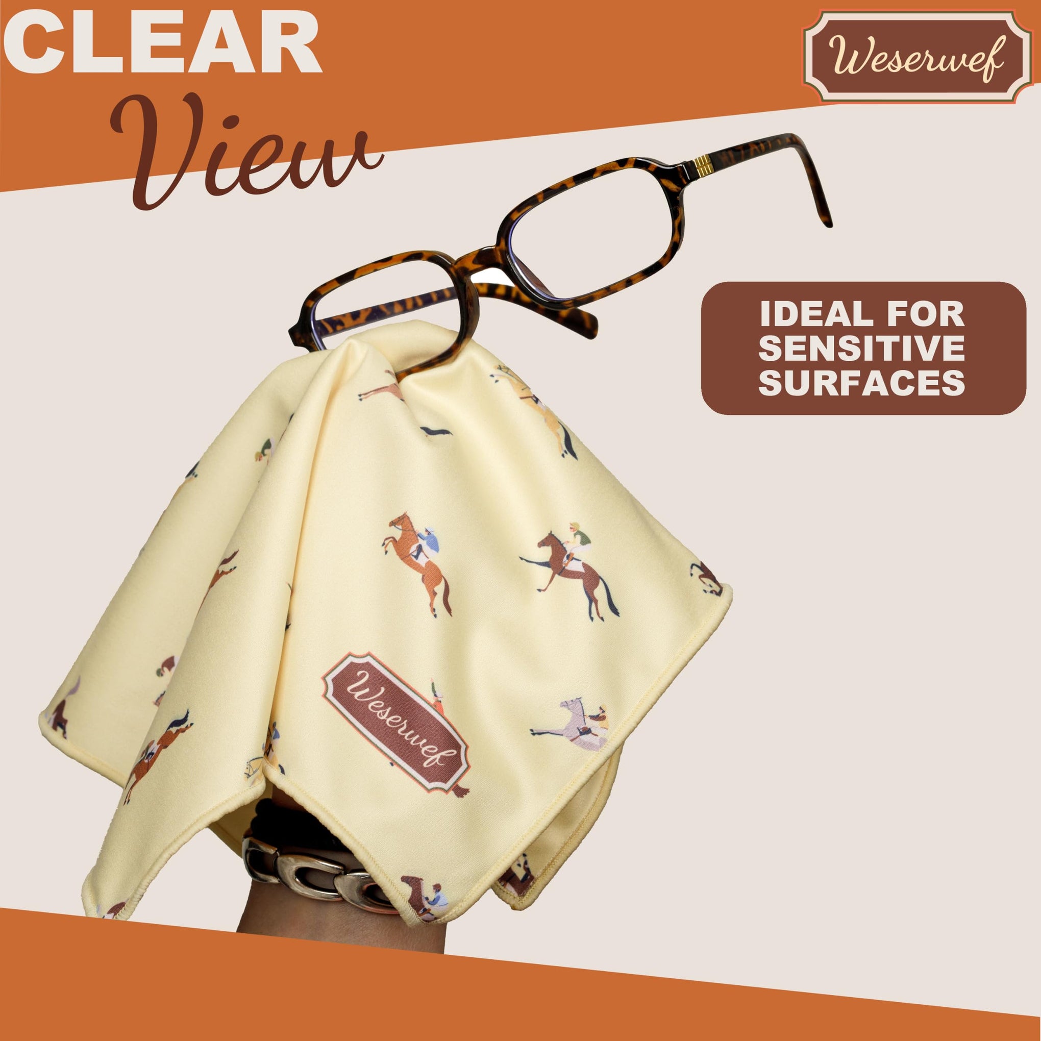 Design Microfiber Glasses Cleaning Cloth