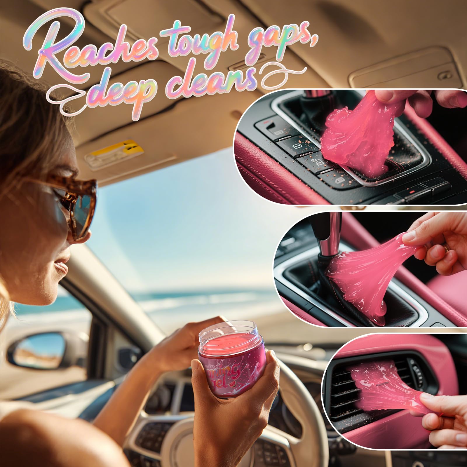 Car Cleaning Gel Cleaning Putty Universal Cleaning Gel Watermelon