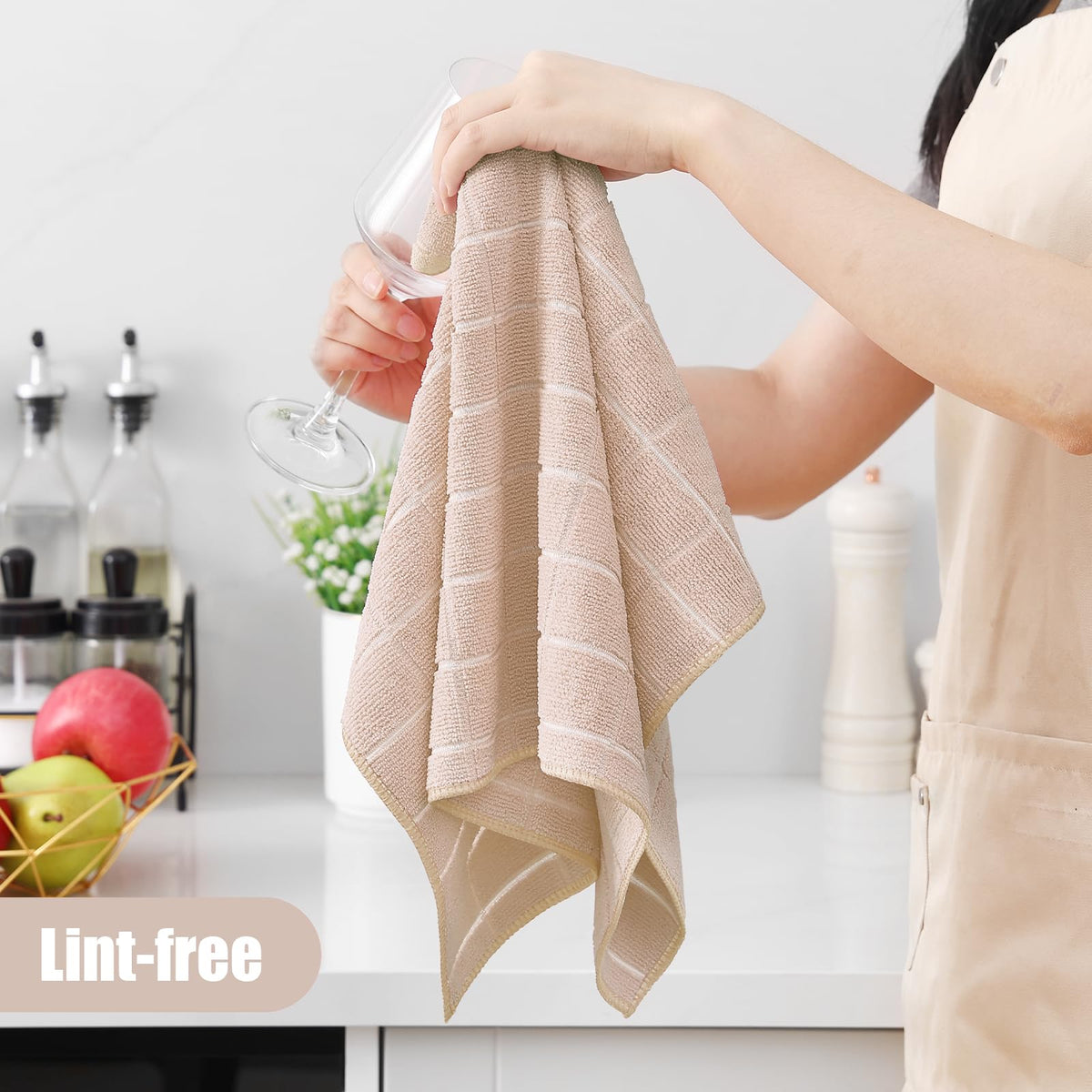 Microfiber Kitchen Towels and Dishcloths Sets (16 Count)