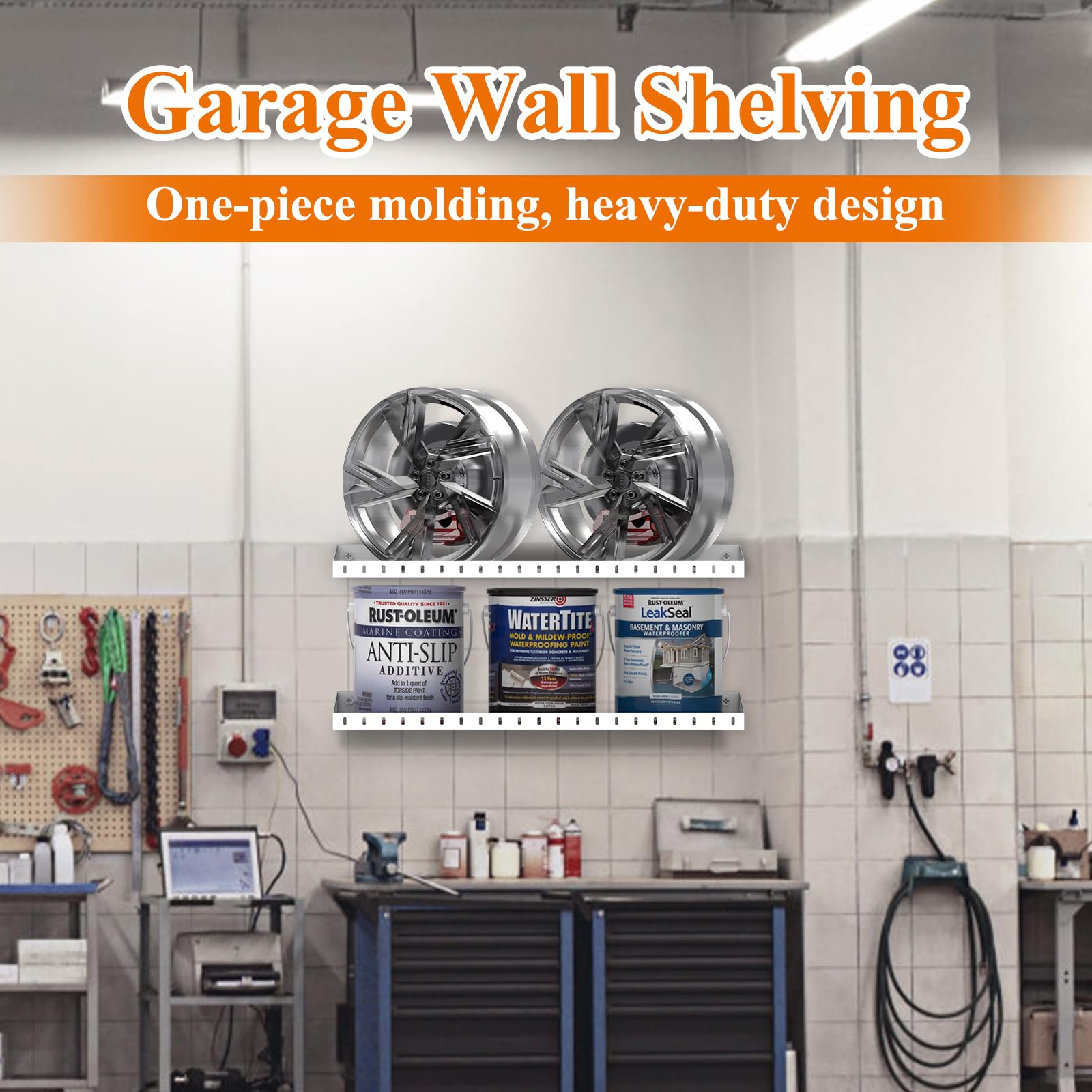 2 Pack Garage Wall Shelf (2 Count)