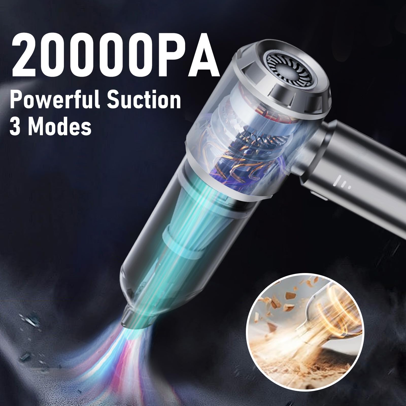 Car Vacuum Cordless Mini Handhled 4