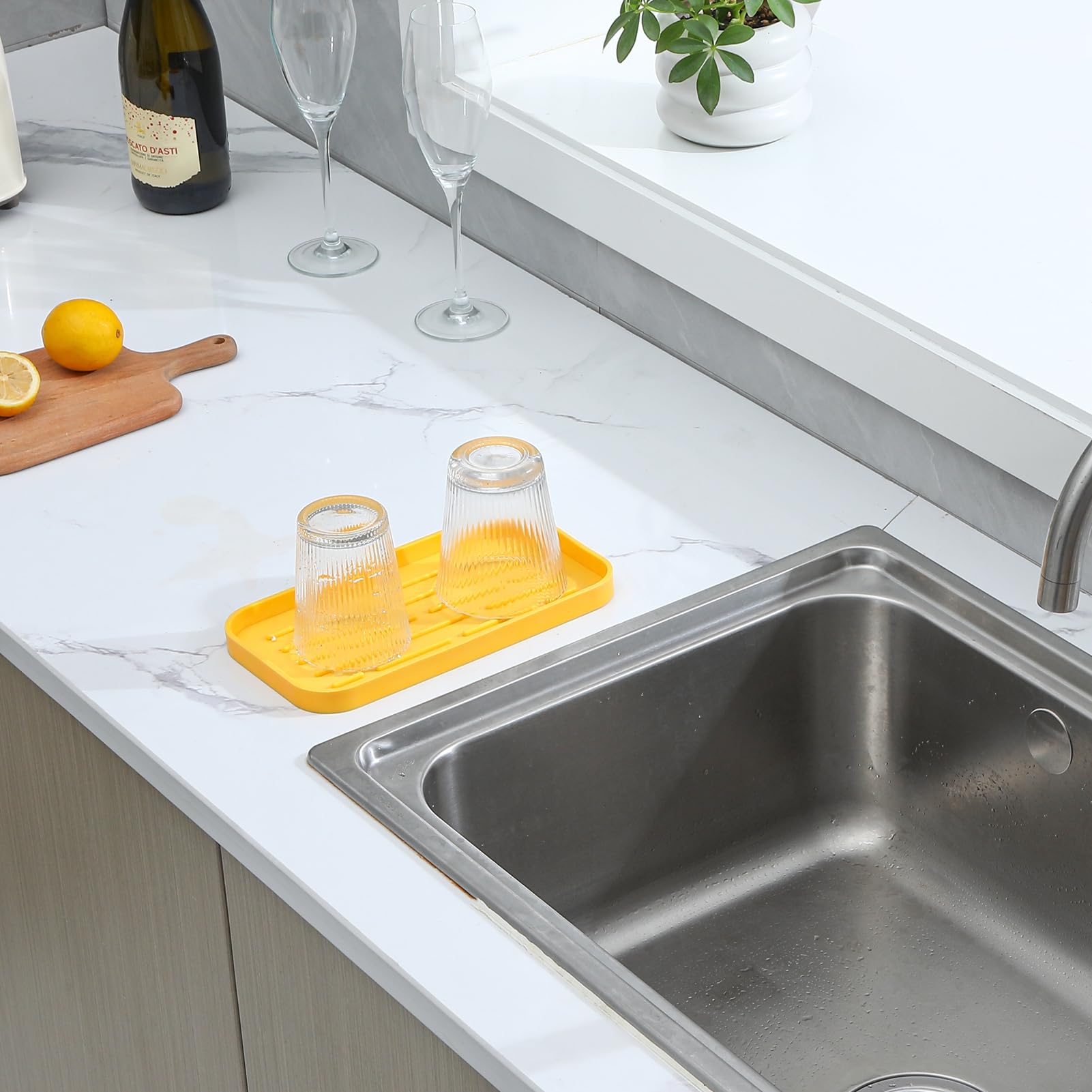 Silicone Kitchen Sink Organizer Tray for Multiple Usage