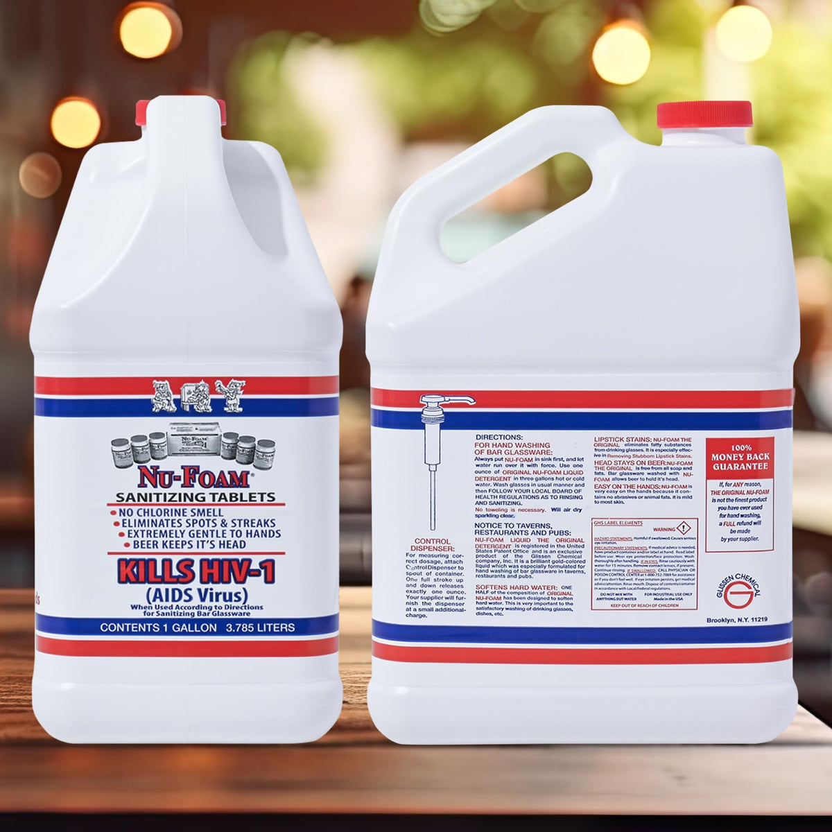 Liquid Detergent for Bar Glassware (128 Fl Oz)