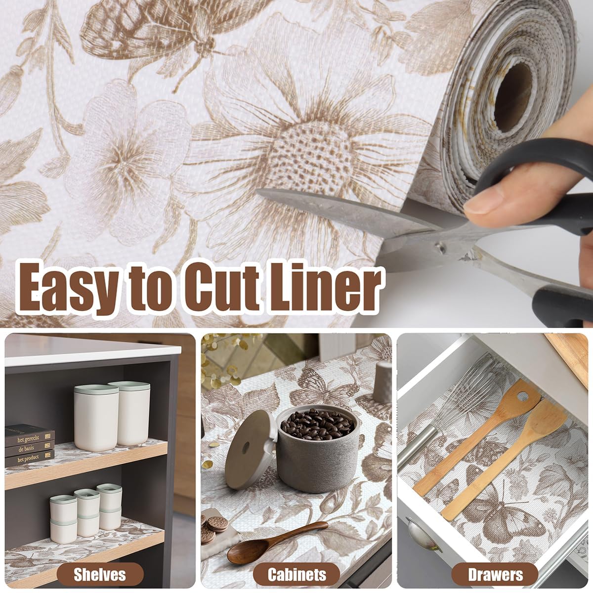 Non Adhesive Shelf Liner Drawer & Cabinet Liner 15.7in x 10ft (179.5 Sq Ft)