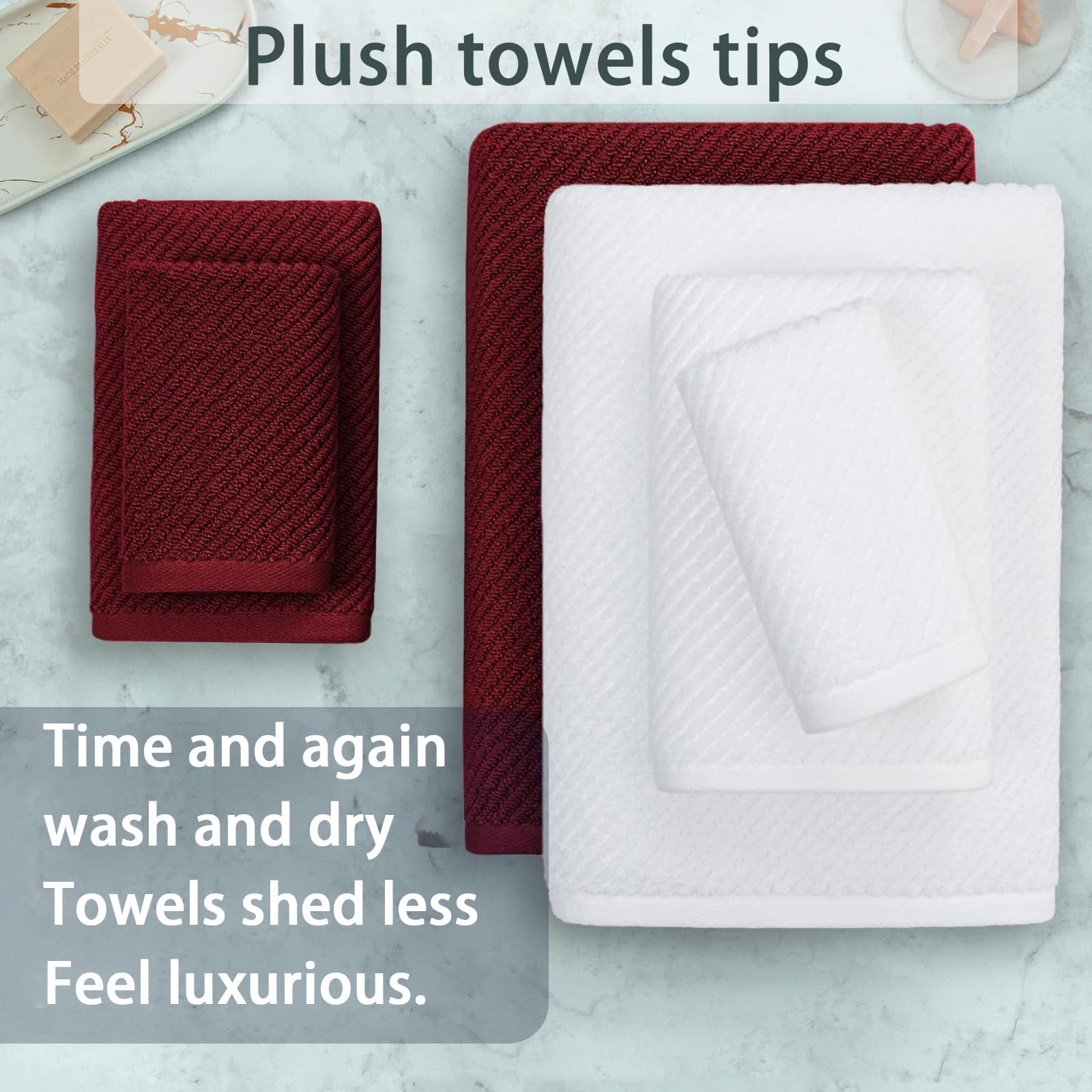 6PC Towel Set (6 Count)