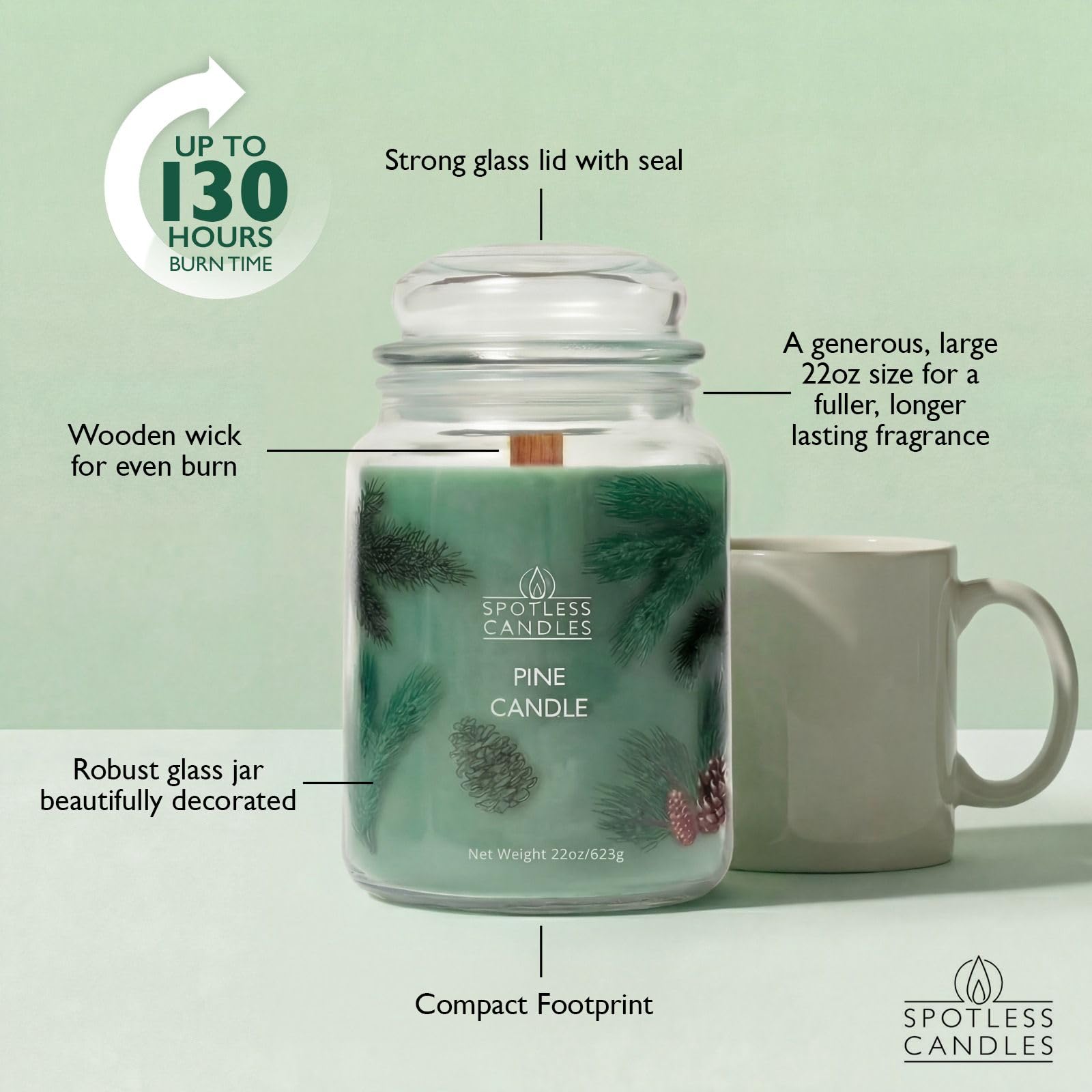 Pine Candle 22oz