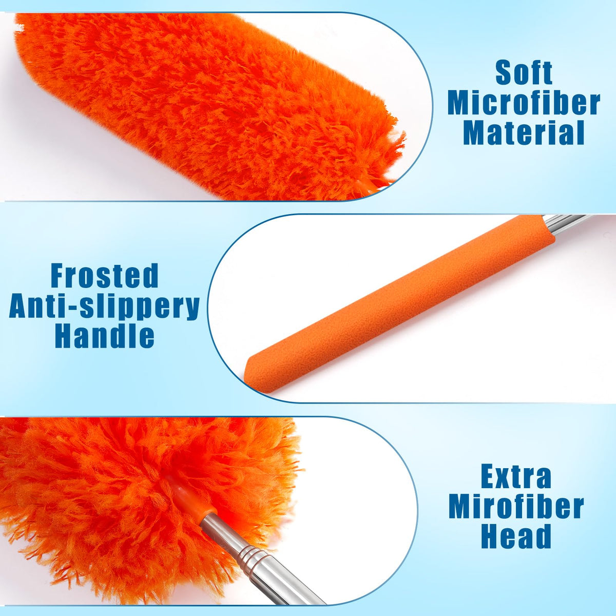 12 Pcs Microfiber Feather Duster for Cleaning