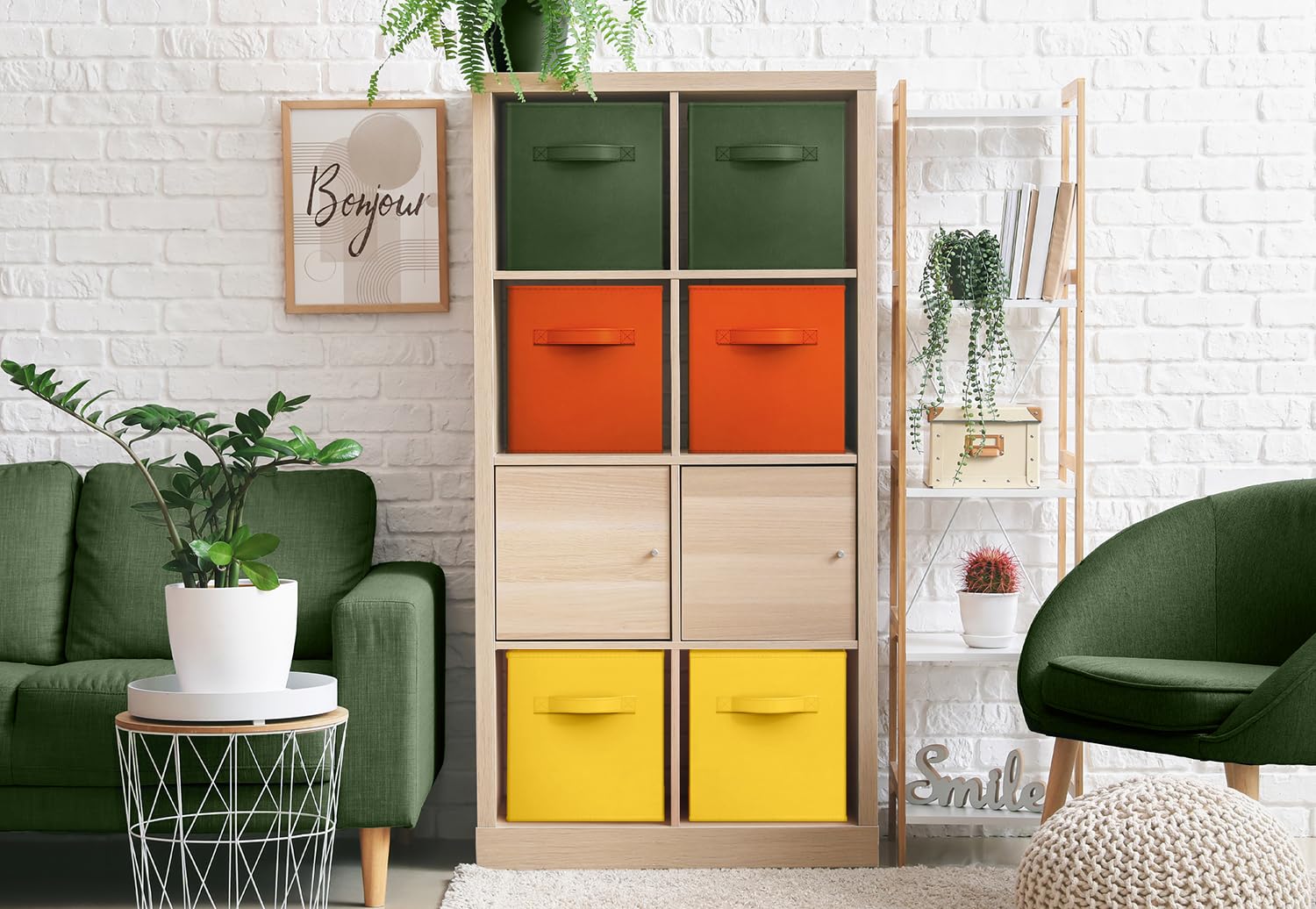 Foldable Storage Cubes (6 Cube Bins)