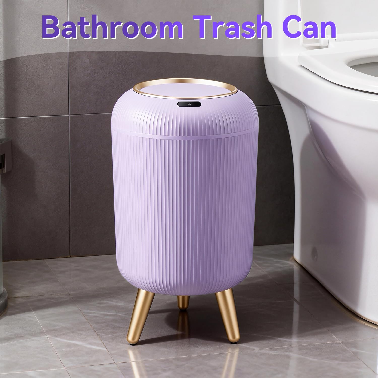 Bathroom Trash Can Automatic Touchless