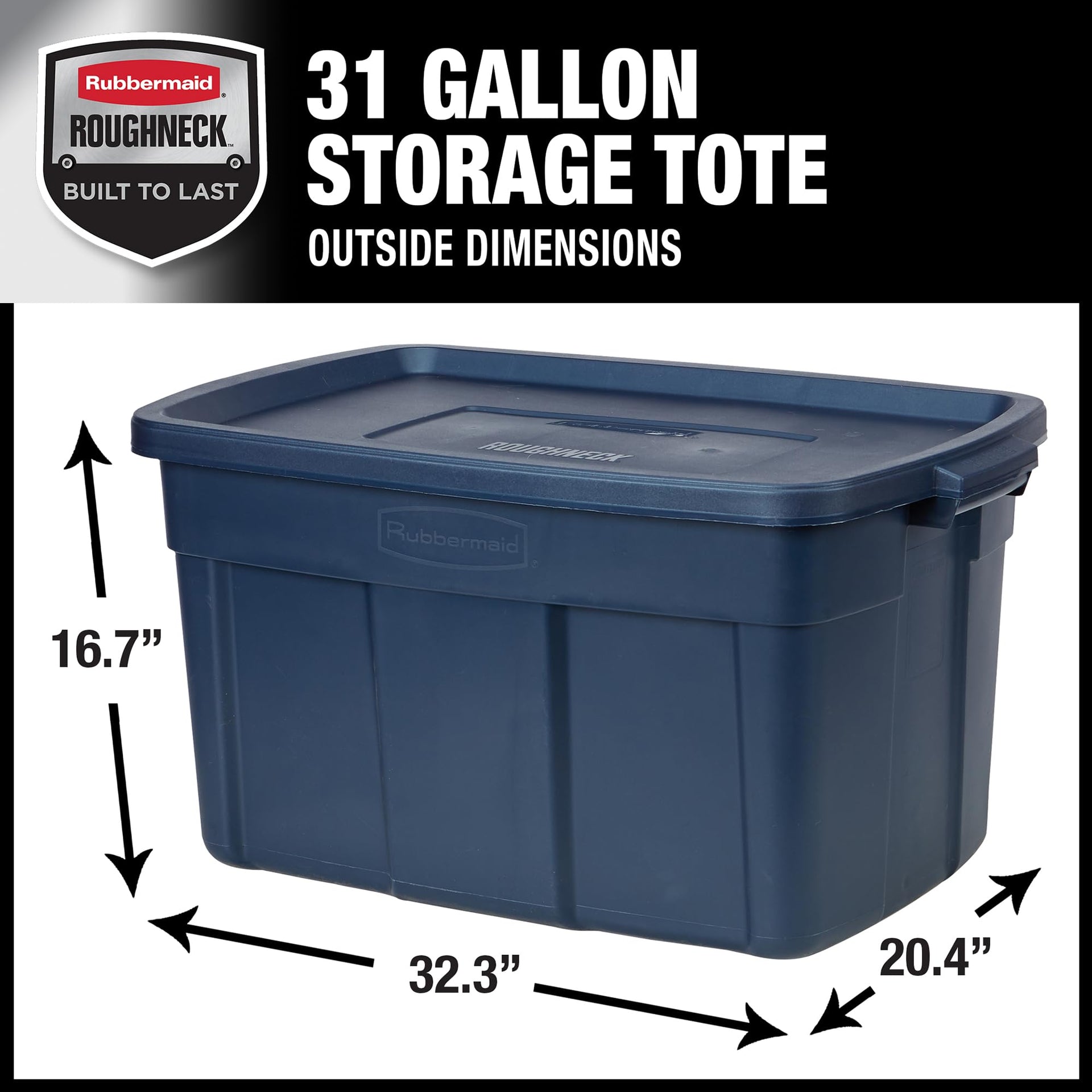 Roughneck Tote 31 Gal (3 Count)