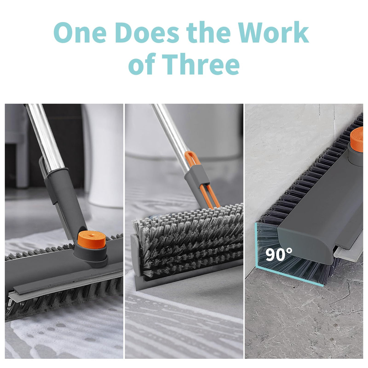 Floor Scrub Brush with Long Handle
