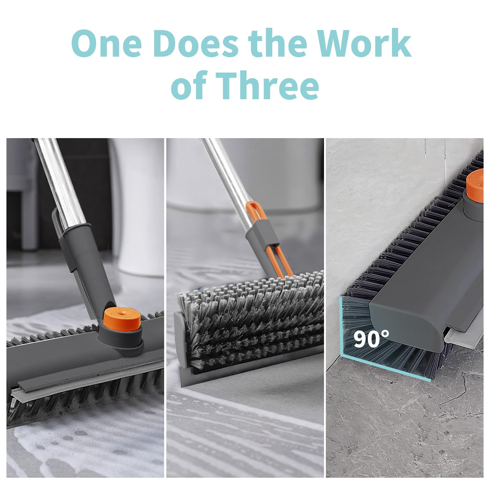 Floor Scrub Brush with Long Handle