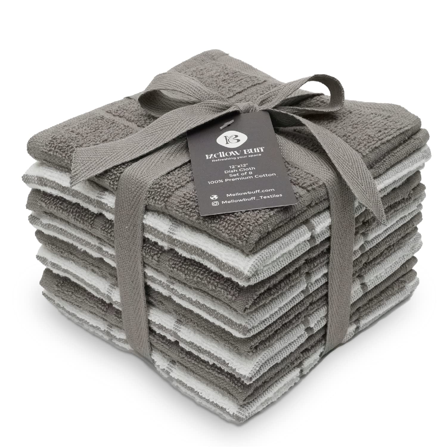 100% Cotton Terry Dish Cloth & Dish Towel (6 Count)