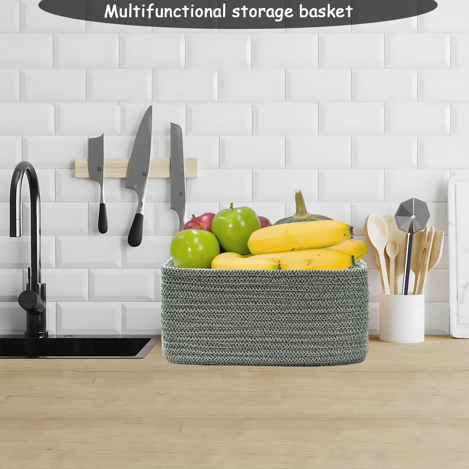 COMFY HOMI 11.5"x7.5"x4.7" Storage Baskets for Organizing (3 Count)