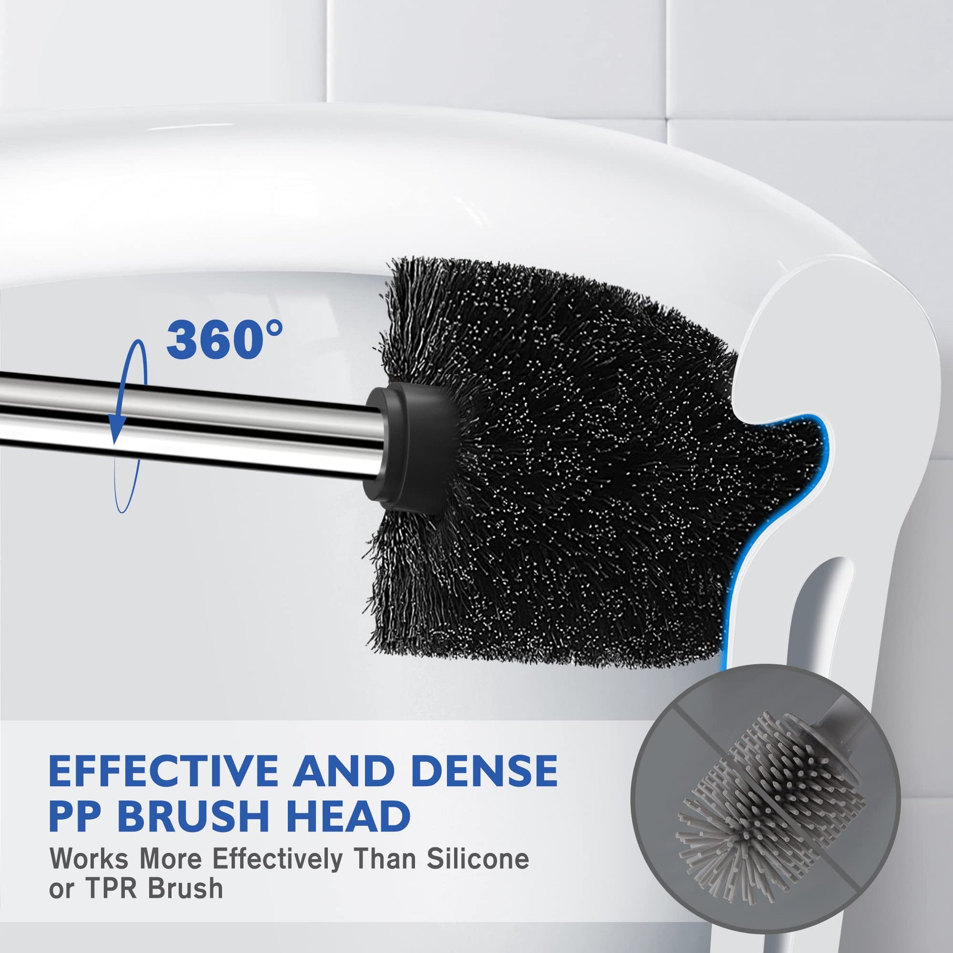 Toilet Brush and Holder (2 Count)