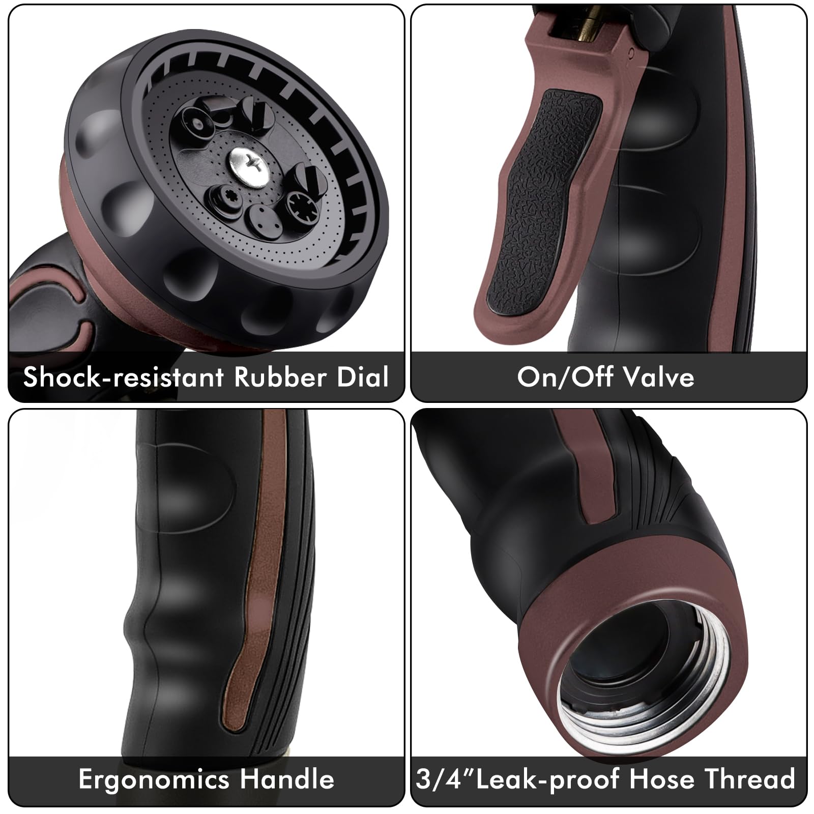 Hose Nozzle with Easy Self