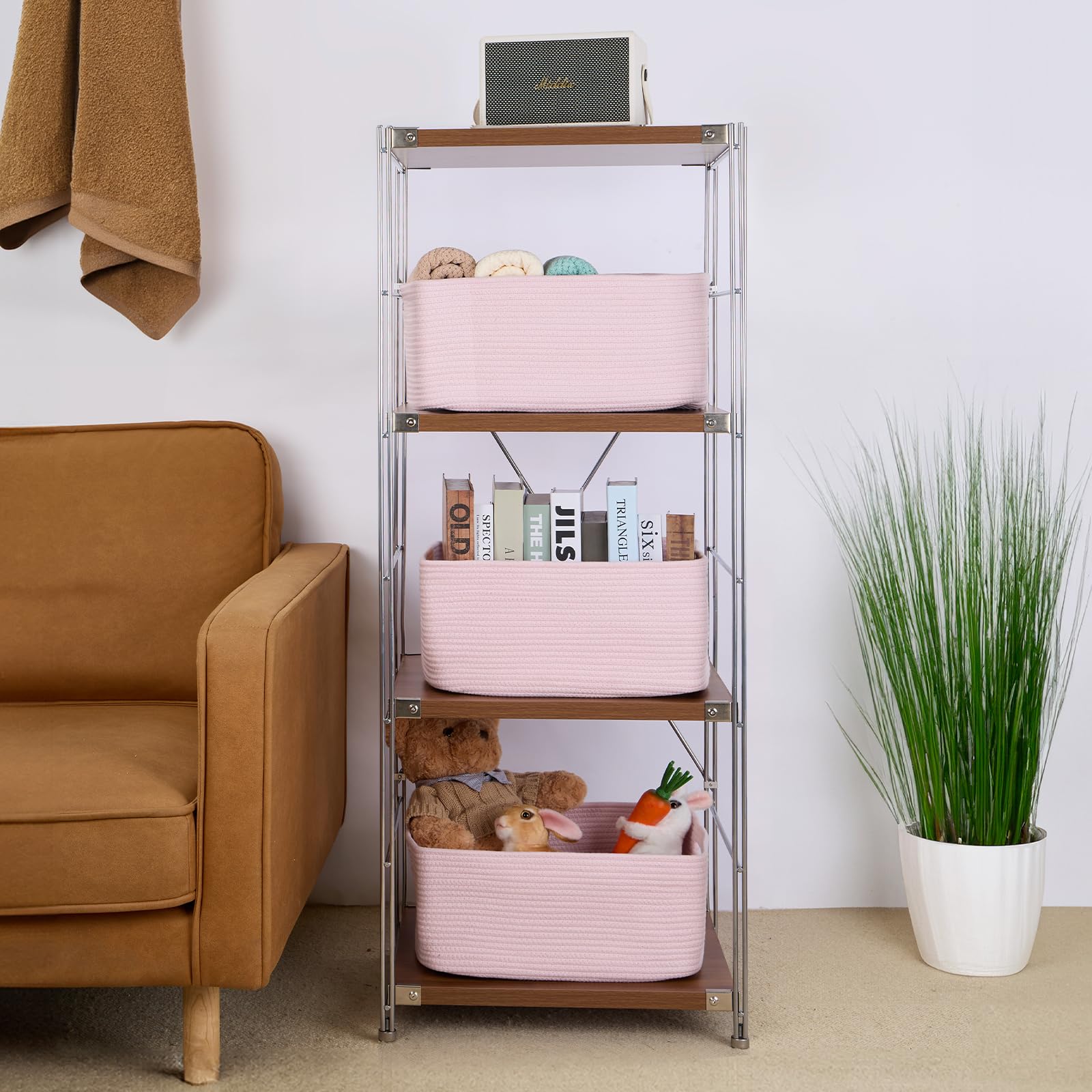 Large Storage Baskets for Shelves (2 Count)