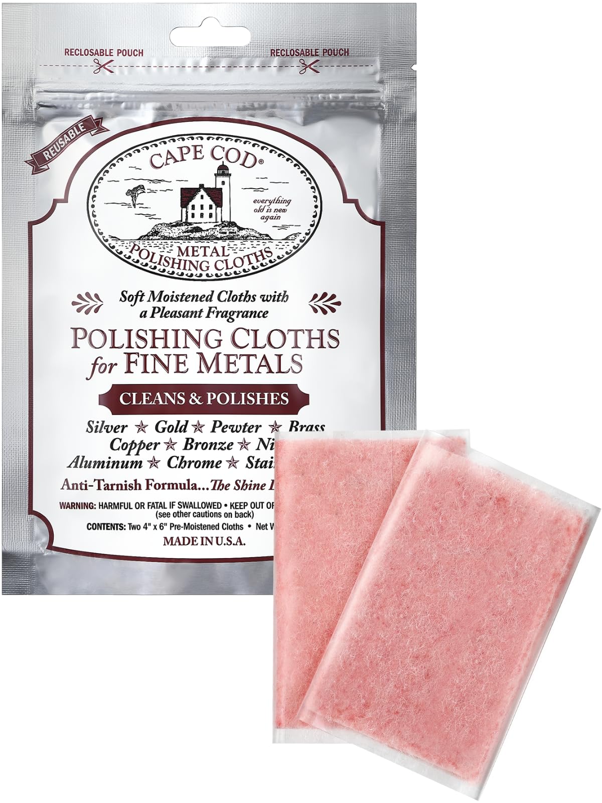 Polishing Cloths for Fine Metals (2 Count)
