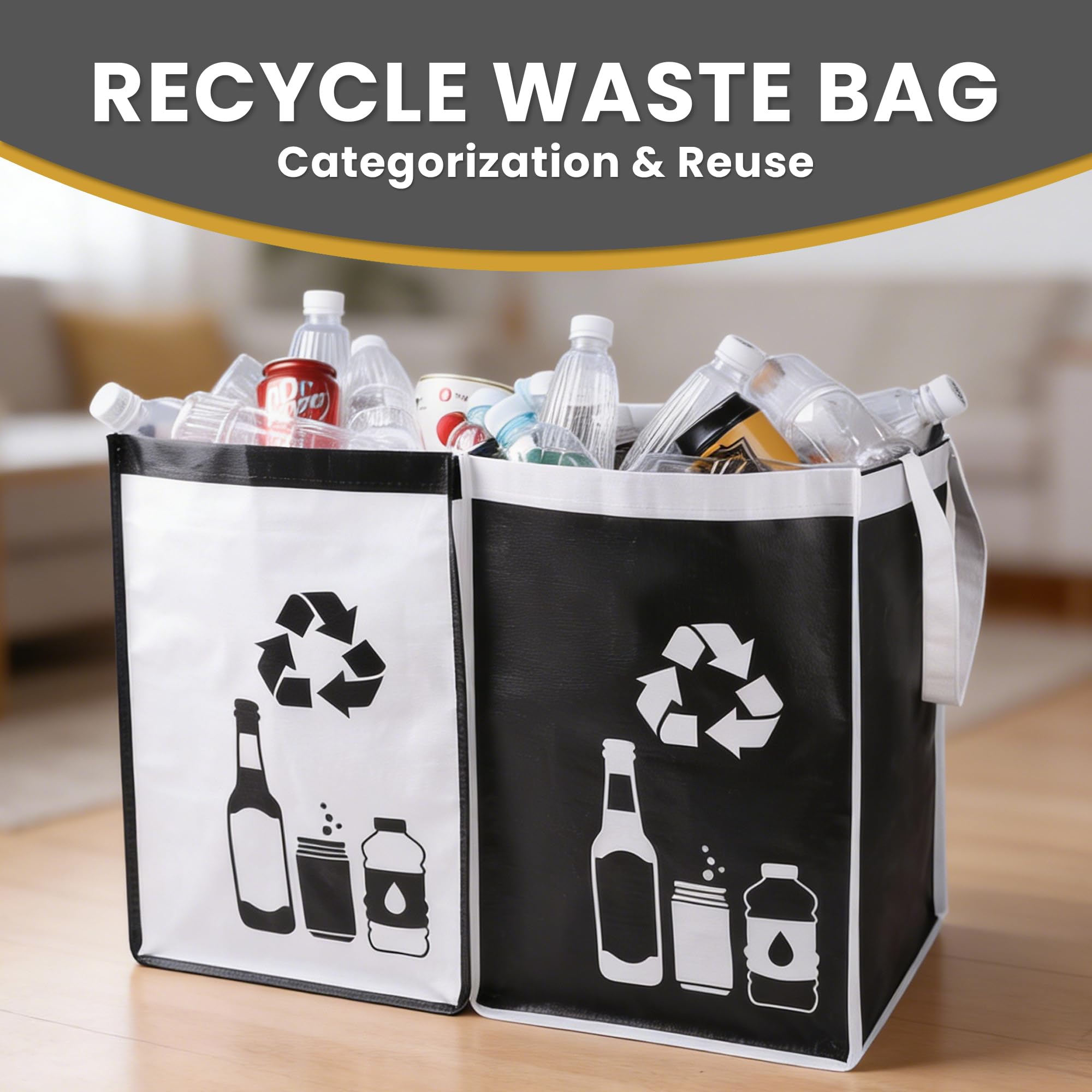 Recycle Waste Bag for Kitchen Home (2 Count)
