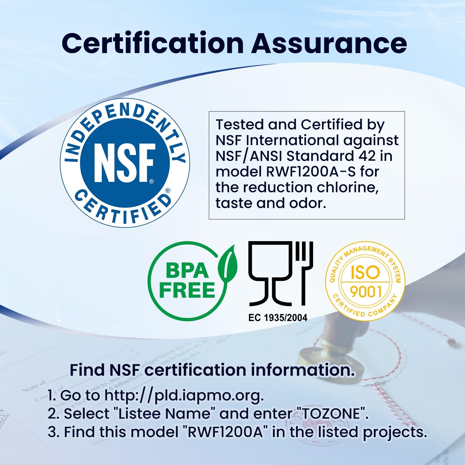 RWF1200A Refrigerator Water Filter Replacement for LG LT700P (4 Count)