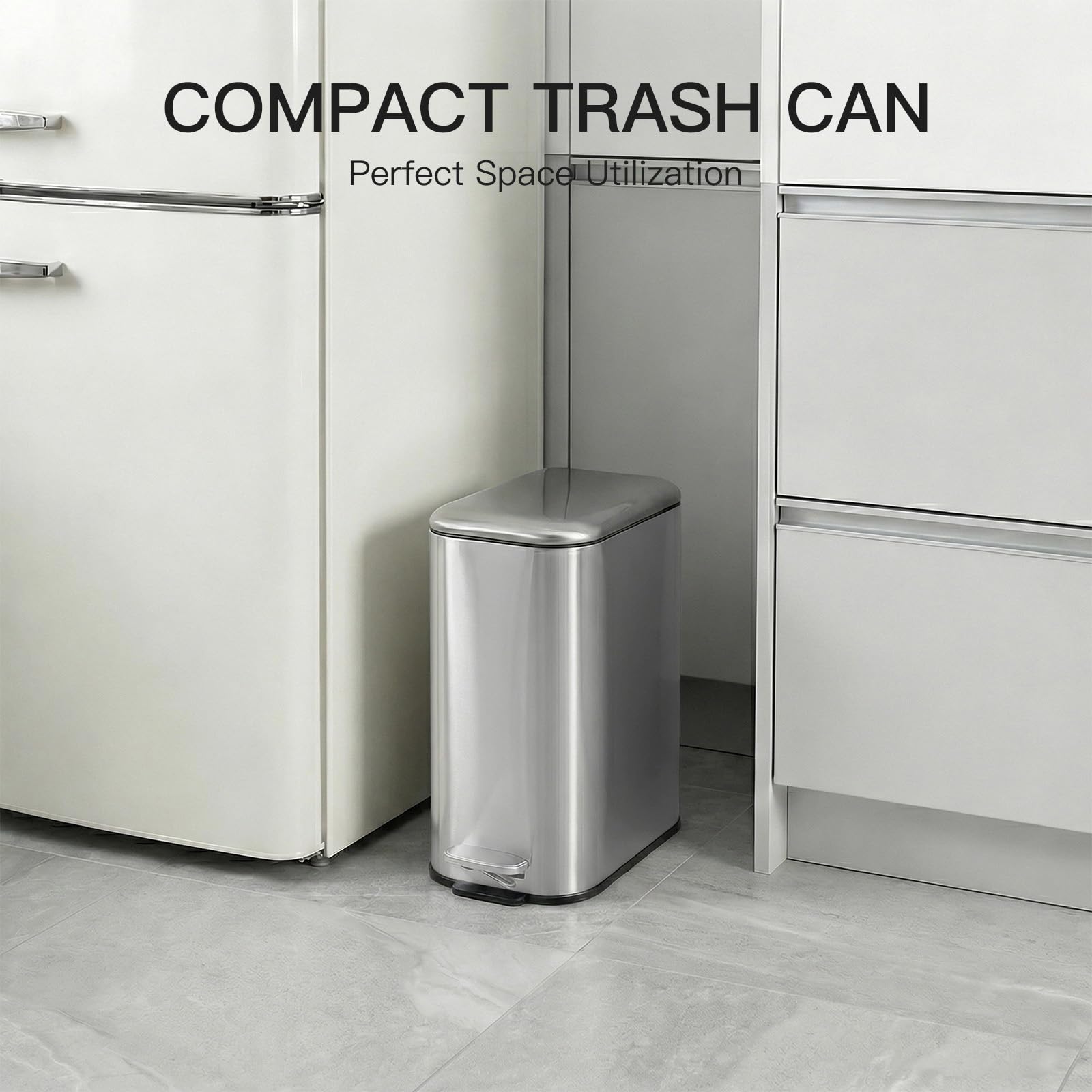 3.2 Gallon Bathroom Trash Can
