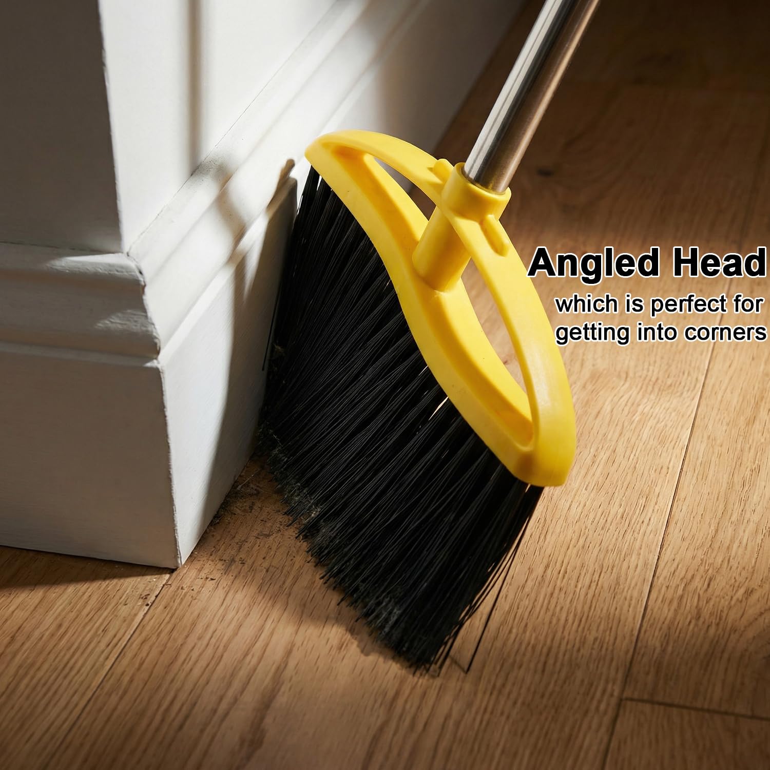 Indoor Broom Soft Bristles for Hardwood Floors