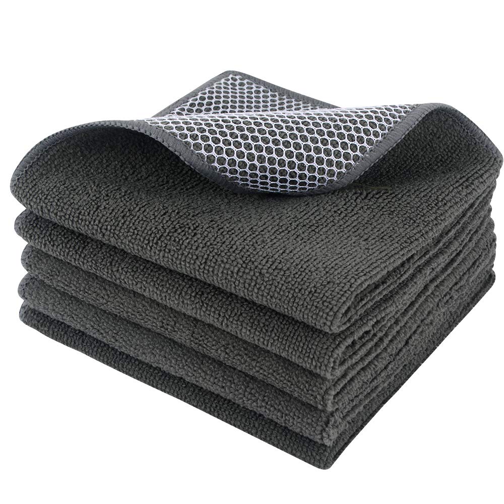 Dish Cloth for Washing Dishes Kitchen Washcloth Cleaning Cloth (5 Count)