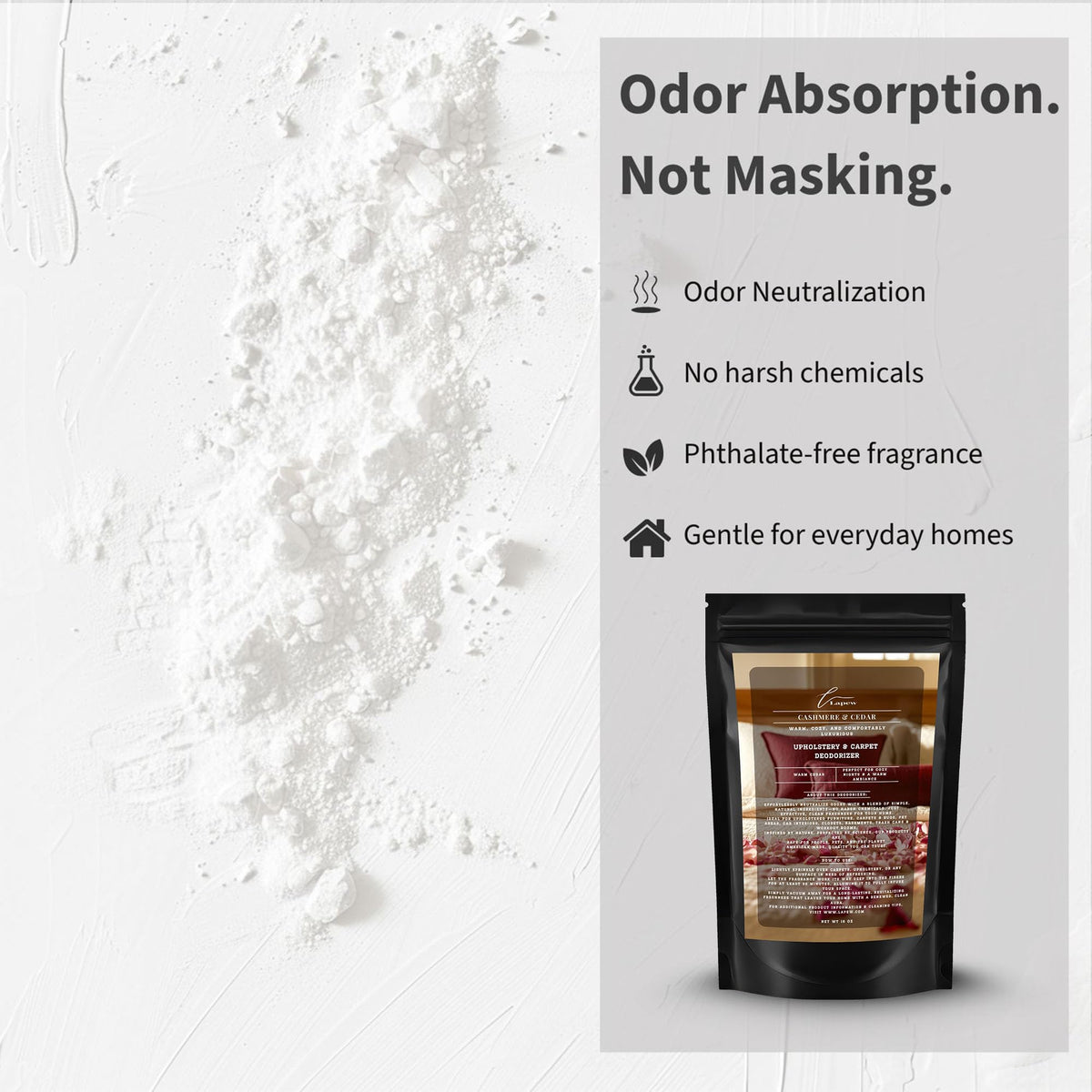 Cashmere Cedar Carpet Deodorizer Powder (16 Ounce)