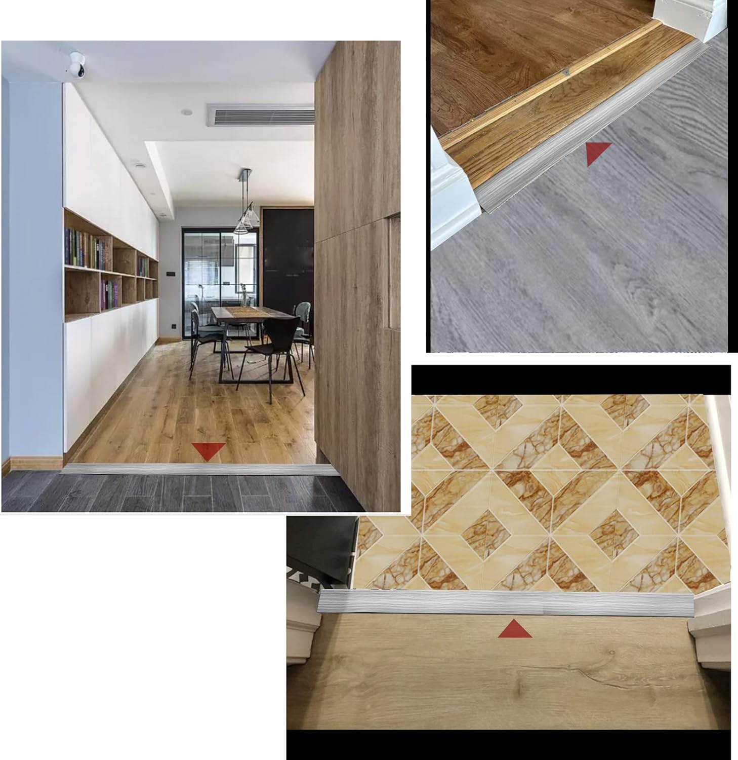 Floor Transition Strip & Self Adhesive Floor Vinyl Floor Edge Trim Laminate Floor Gap Covering Joining Strip
