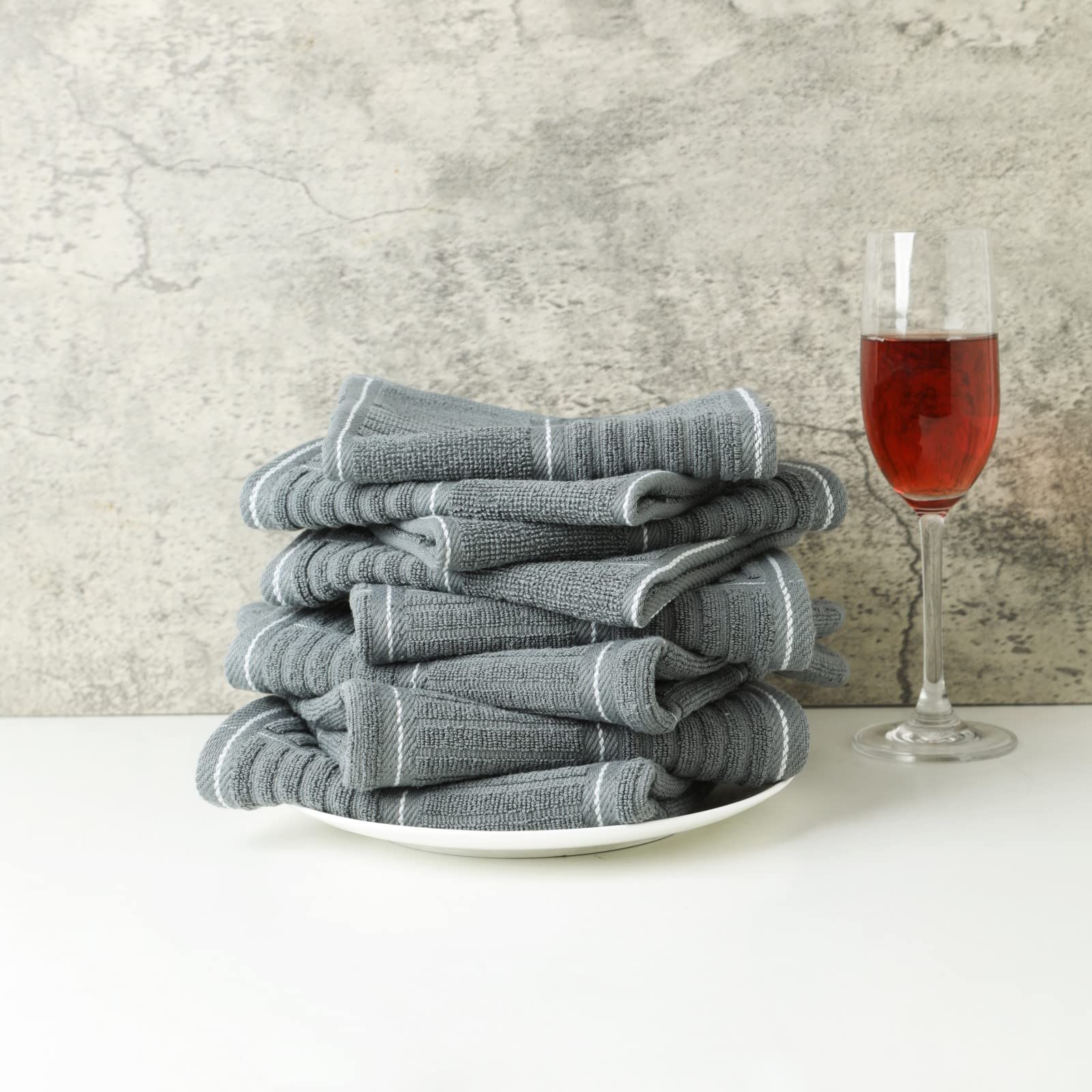 Kitchen Towels and Dishcloths Set (8 Count)