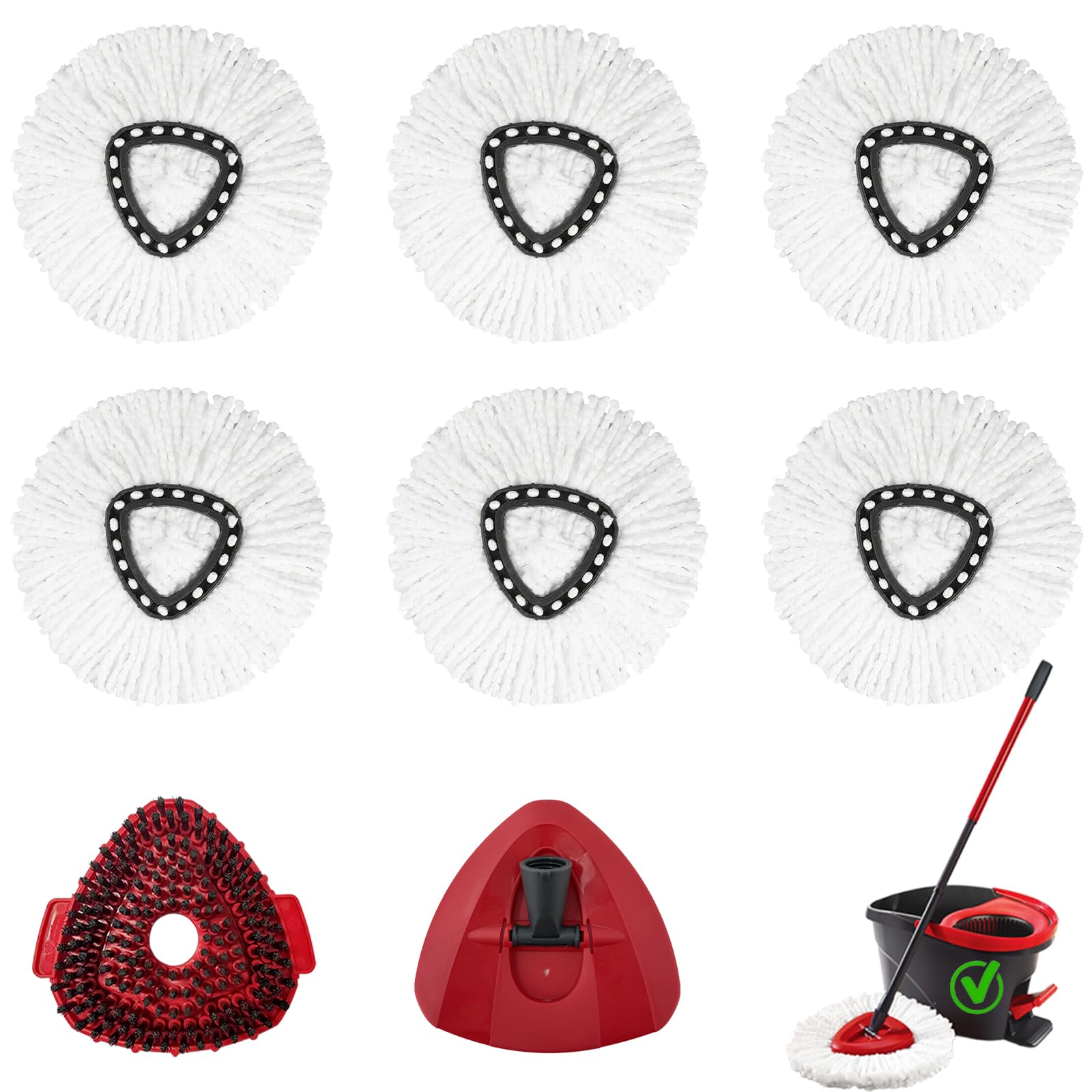 8Pcs Mop Head Replacement
