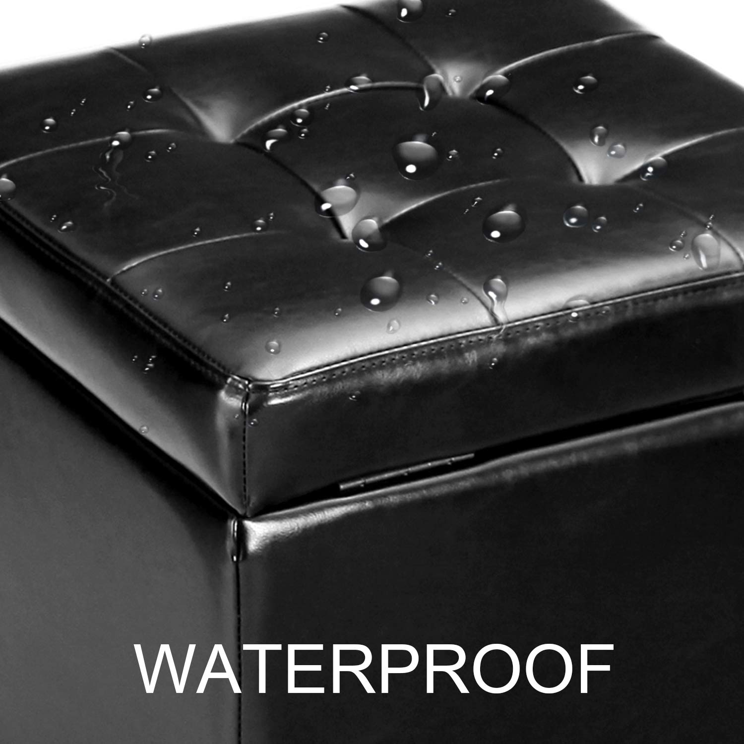 Storage Ottoman Foot Rest Stool