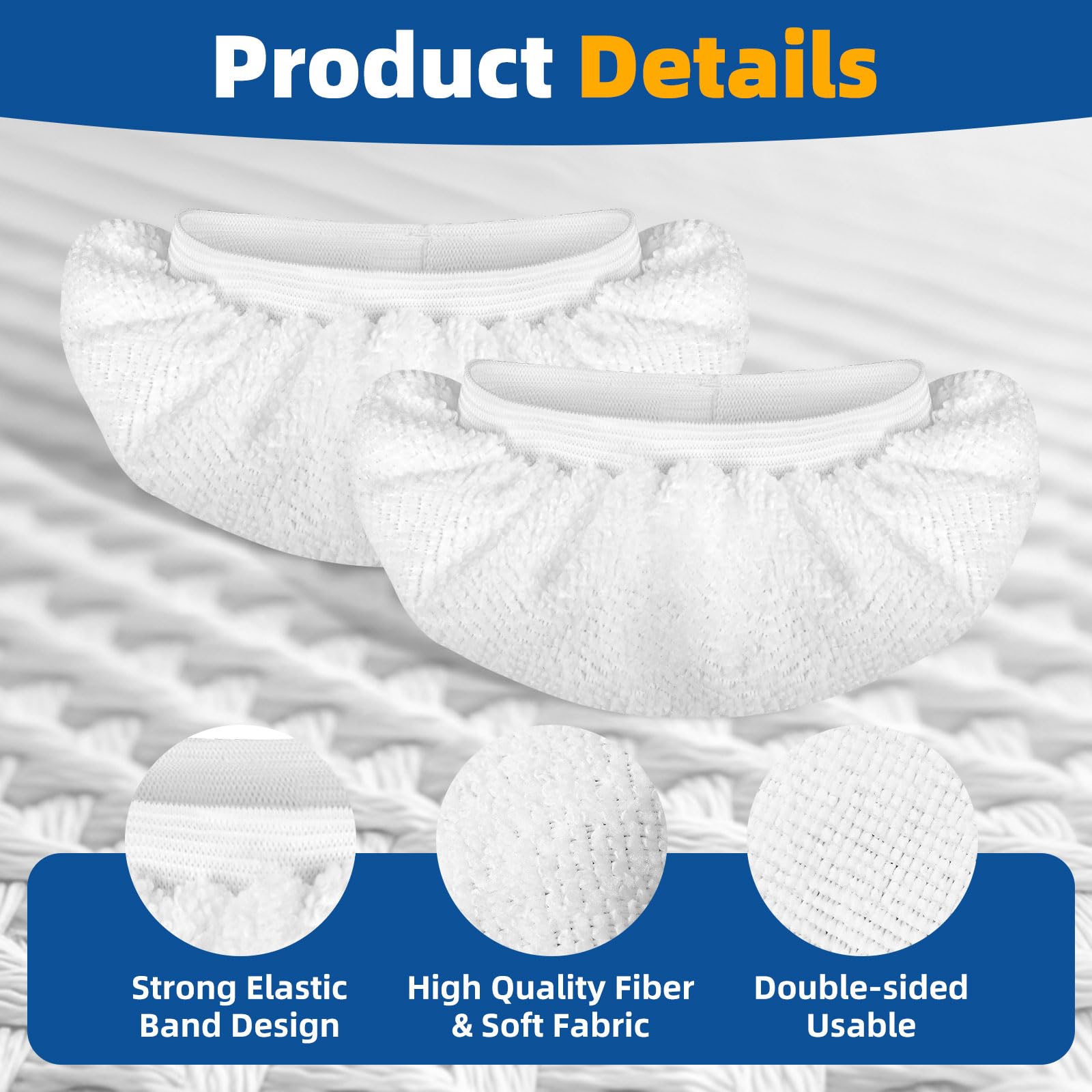 10 Pack Universal Microfiber Cloths for Handheld Steamer and Steam Mop (10 Count)