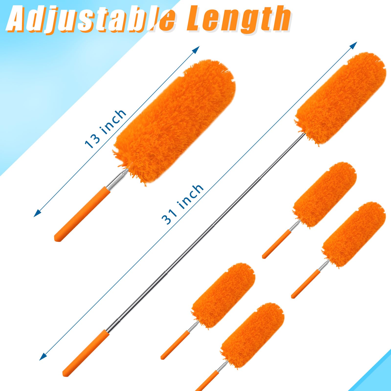 12 Pcs Microfiber Feather Duster for Cleaning (12 Count)