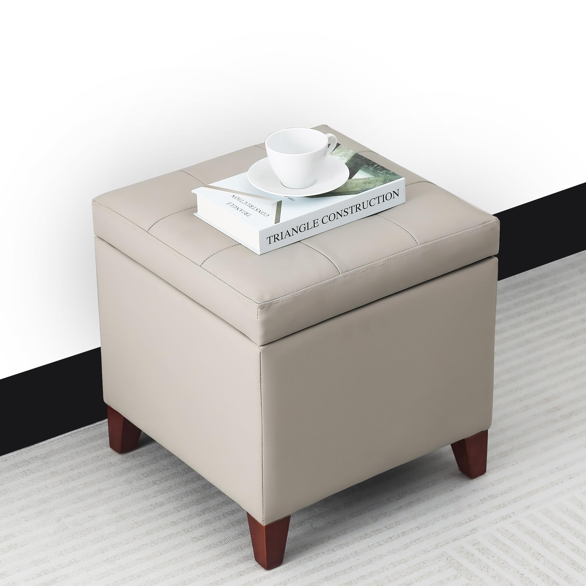 18" Square Storage Ottoman