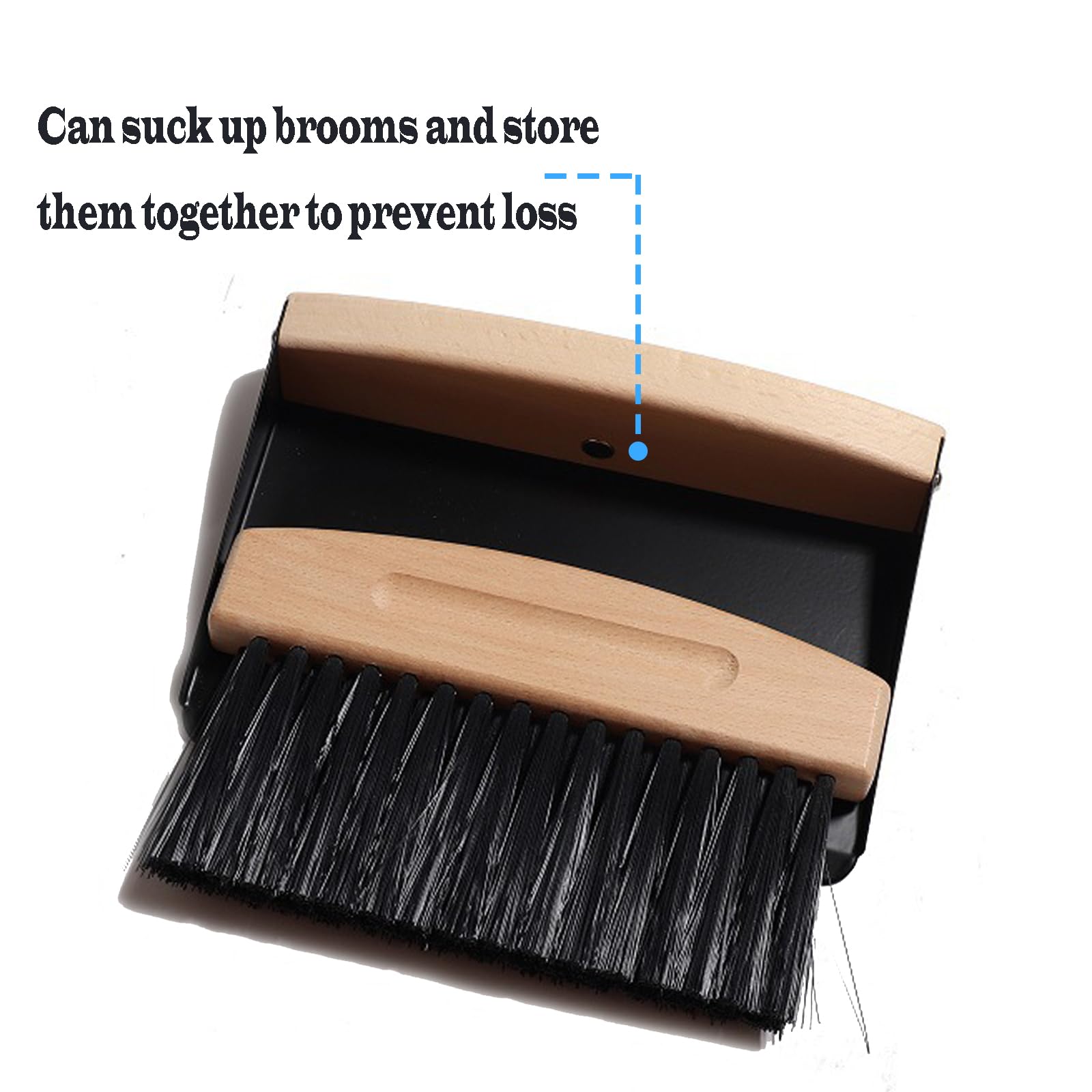 Mini Broom and Dustpan Set Small Metal Dustpan and Brush Set Hand Whisk Broom for Home Office Desktop Sofa Pet Care Household Cleaning