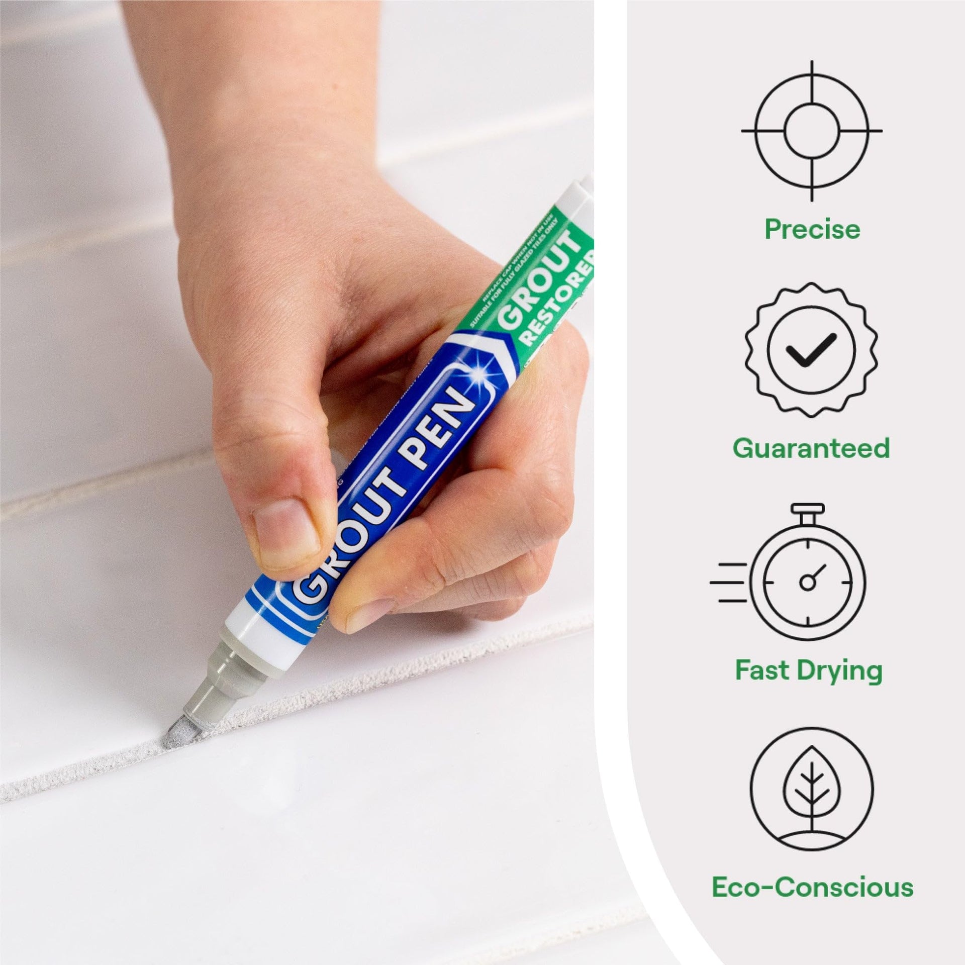 Grout Pen Light Grey Tile Grout Paint Marker (3 Count)
