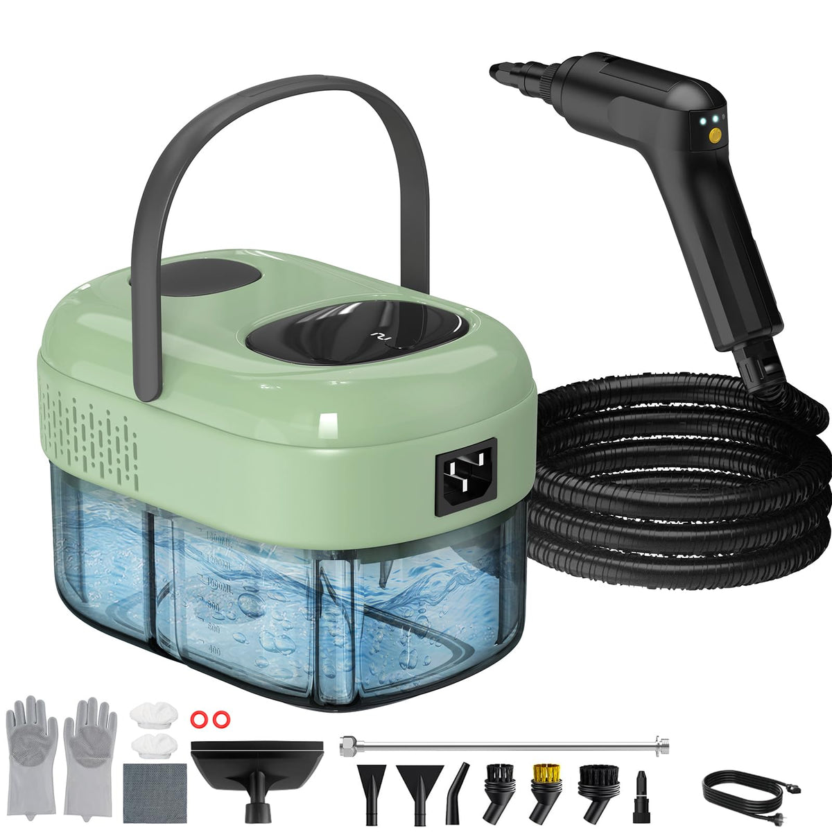 2500W Handheld Steam Cleaner for Home with 16 Accessories (21 Count)