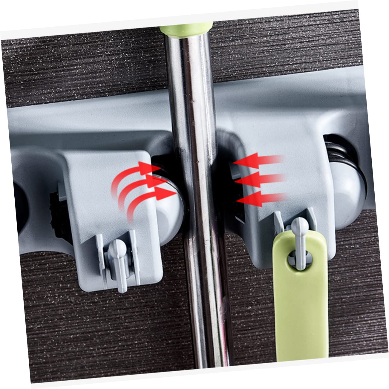 Buckle Mop Holder Wall Mount Broom Hanger Clip Dual