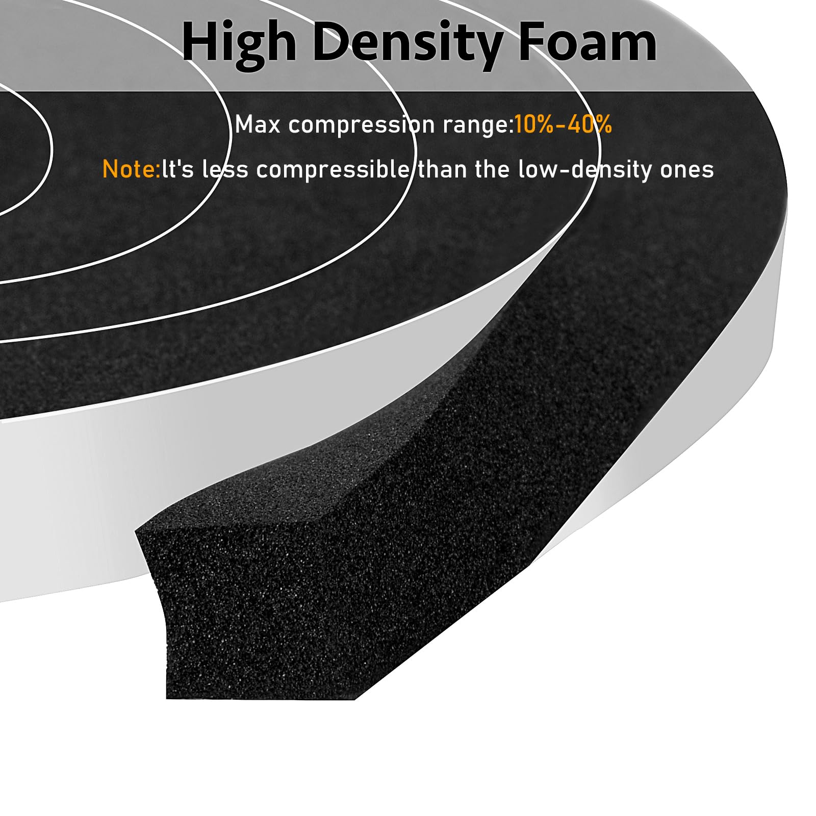 Strong Adhesive Weather Stripping Door Seal Strip (33 Foot)