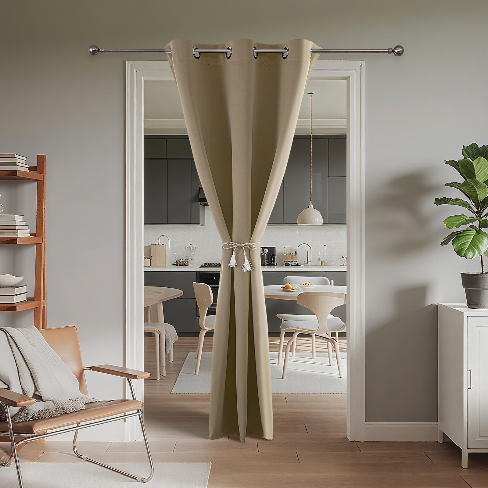 Door Curtain Blackout Curtains for Doorway Privacy Closet Drapes