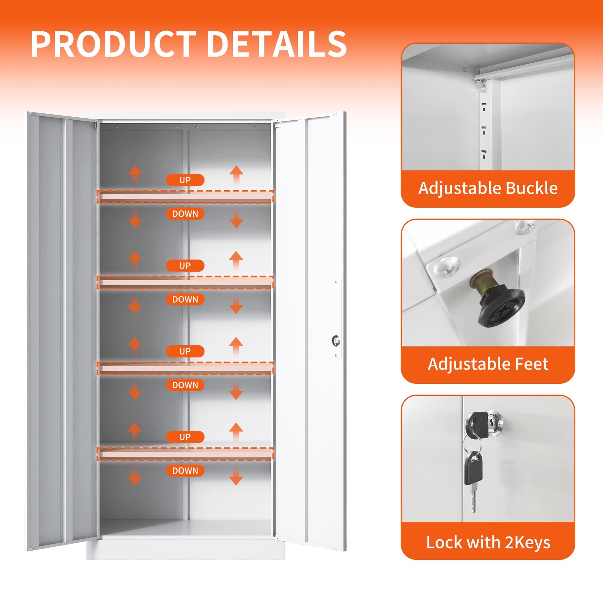 Metal Storage Cabinet for Garage