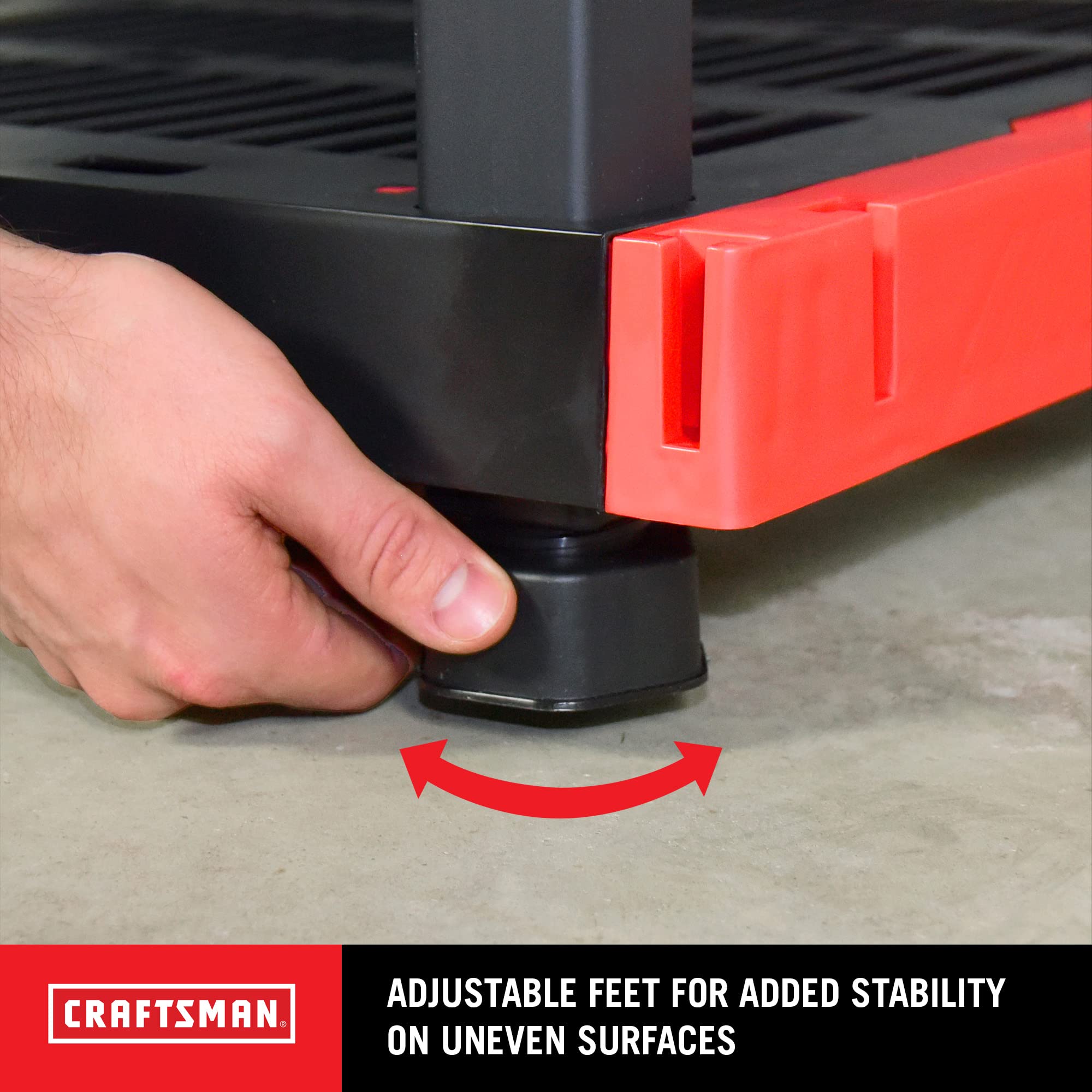 Craftsman 4 Tier Heavy Duty Plastic Storage Shelves