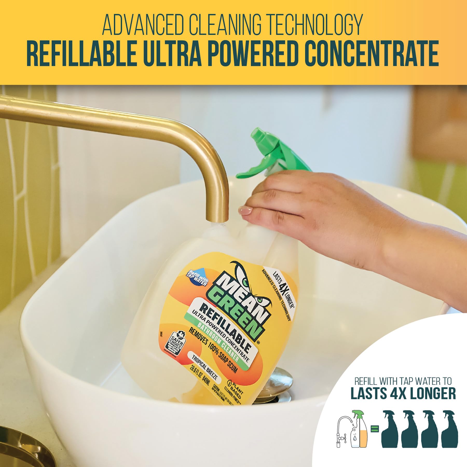 Refillable Ultra Powered Concentrate Bathroom Cleaner (85.8 Fl Oz)