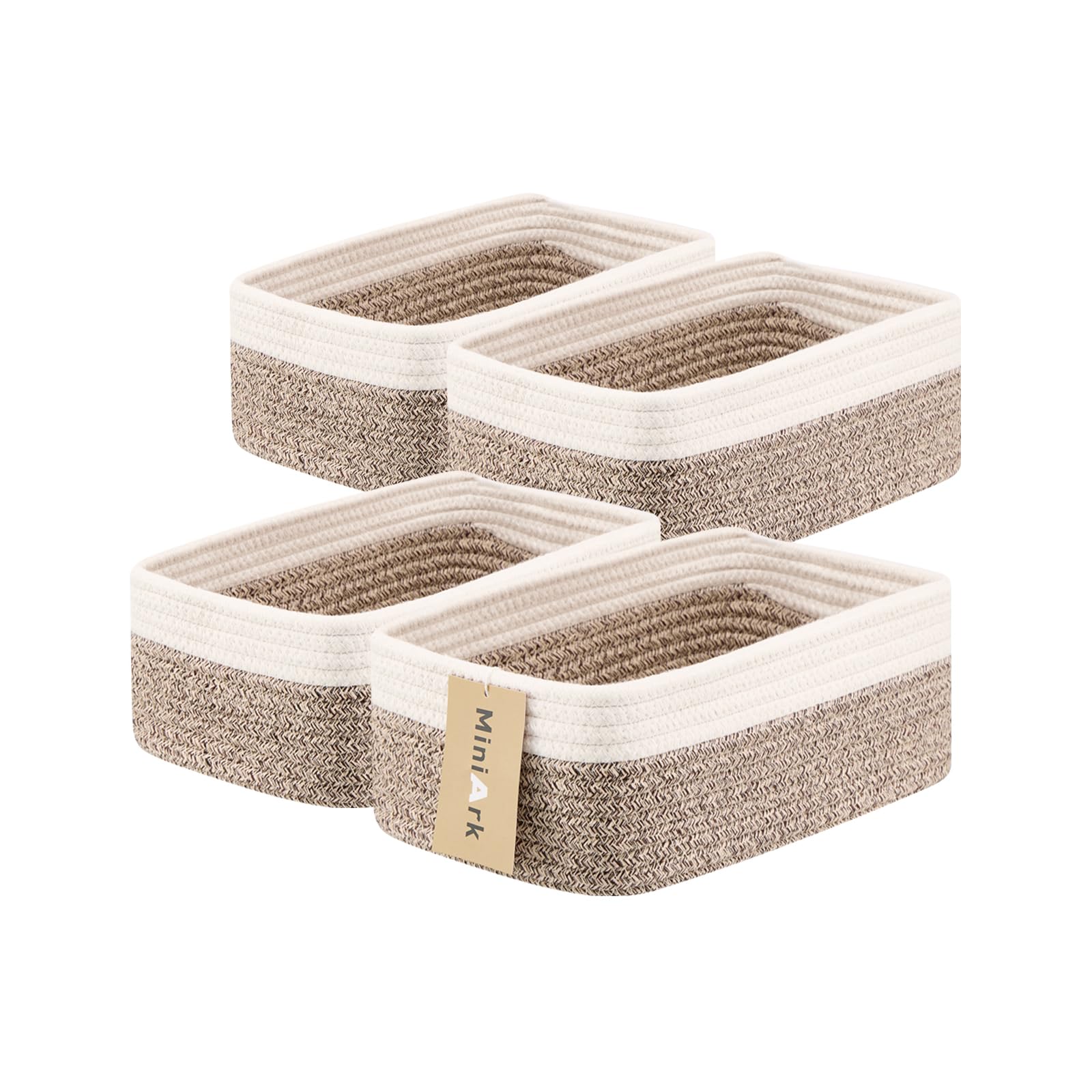 Small Storage Baskets for Organizing (4 Count)