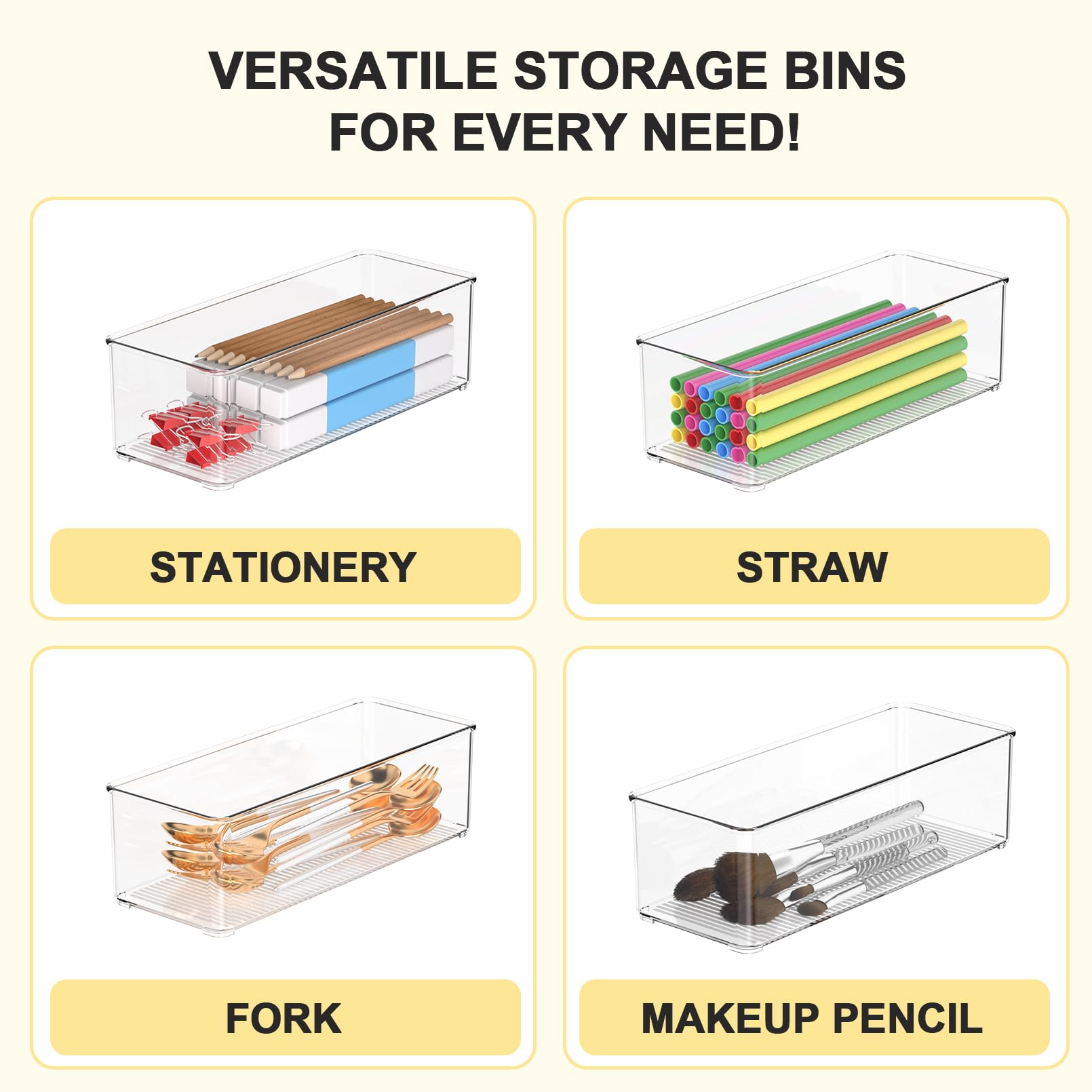 Set of 6 Pantry Organizers and Storage (8 Count)